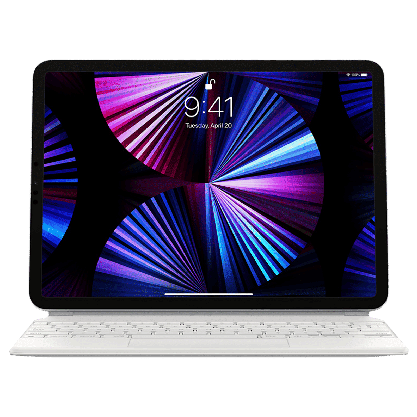 Apple Magic Bluetooth Keyboard for iPad Pro 11 Inch (1st, 2nd, 3rd & 4th Gen), iPad Air (4th & 5th Gen) with Touchpad (Multi Touch Gestures, White)_1