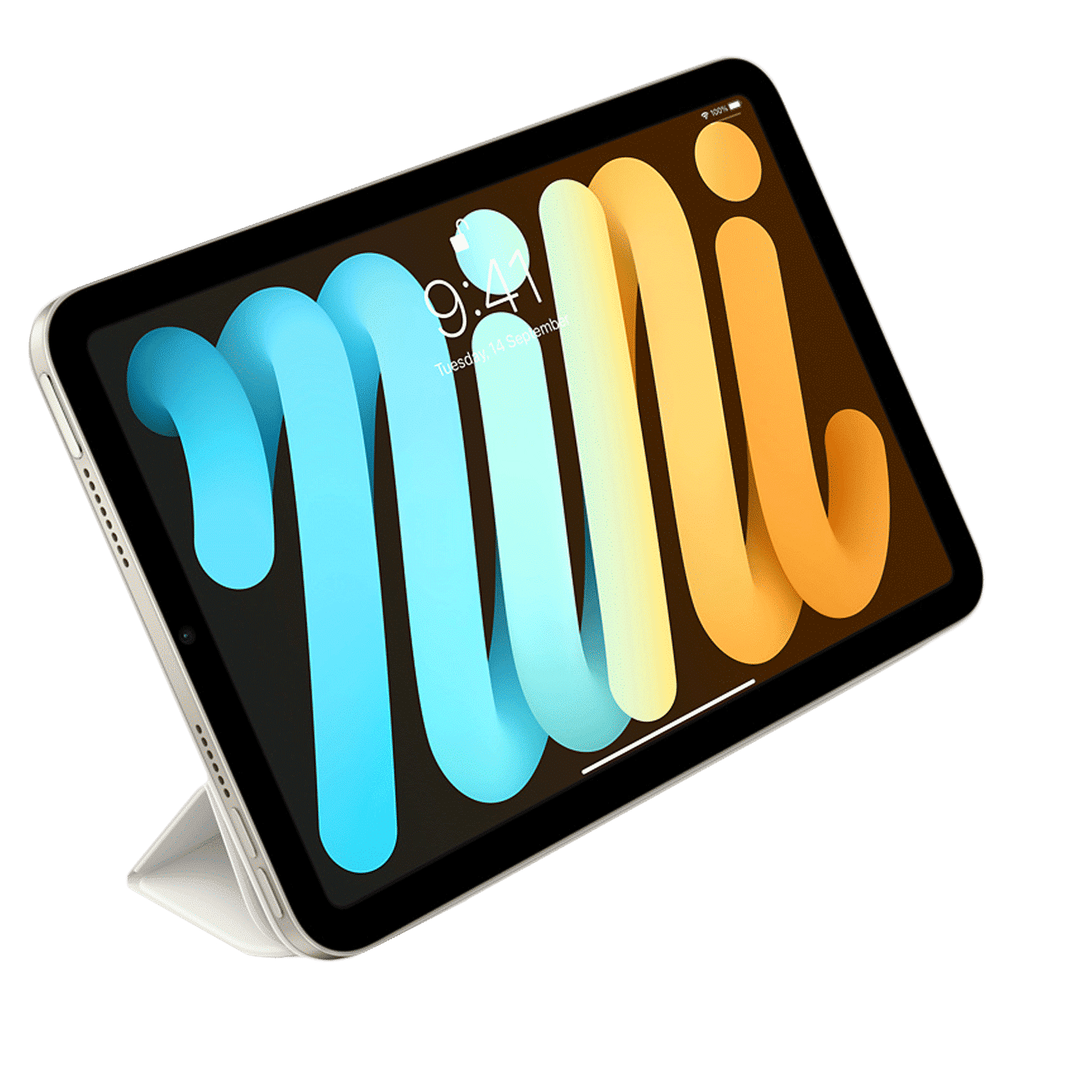 Apple Smart Folio Case for Apple iPad Mini (6th Gen) 8.3 Inch (Magnetic Attachments, White)_4