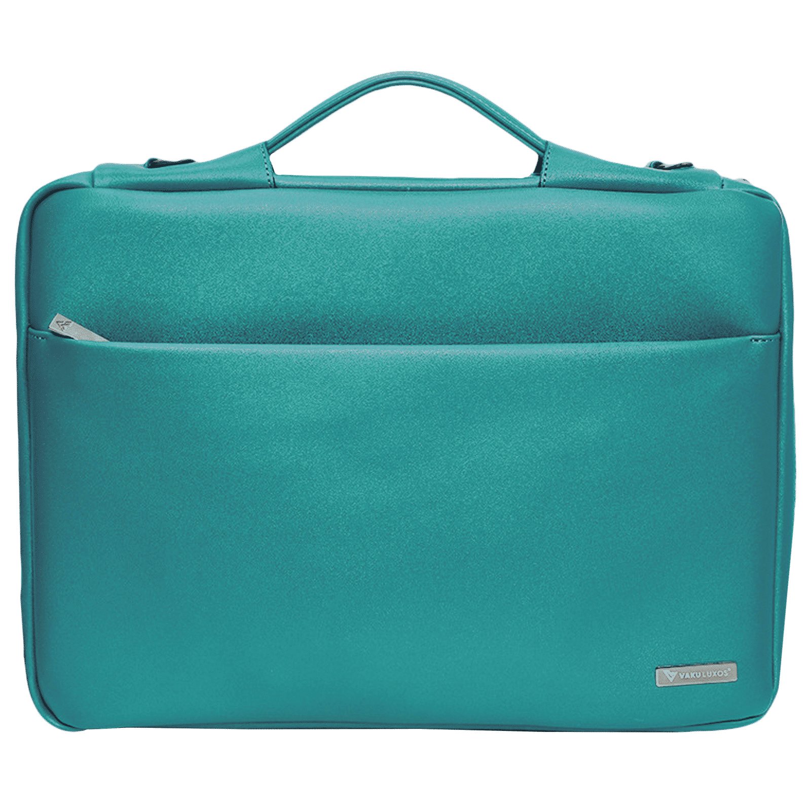 Dr. Vaku DA VALENCIA Vegan Leather Laptop Sleeve for 15.6 Inch Laptop (Water Resistant, Sea Green)_1