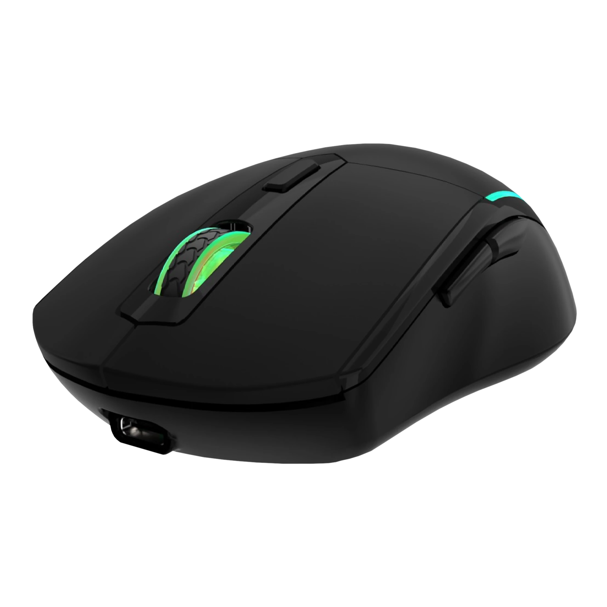 PORTRONICS Toad One Rechargeable Wireless Optical Mouse (1200 DPI Adjustable, Ergonomic Design, Black)_4