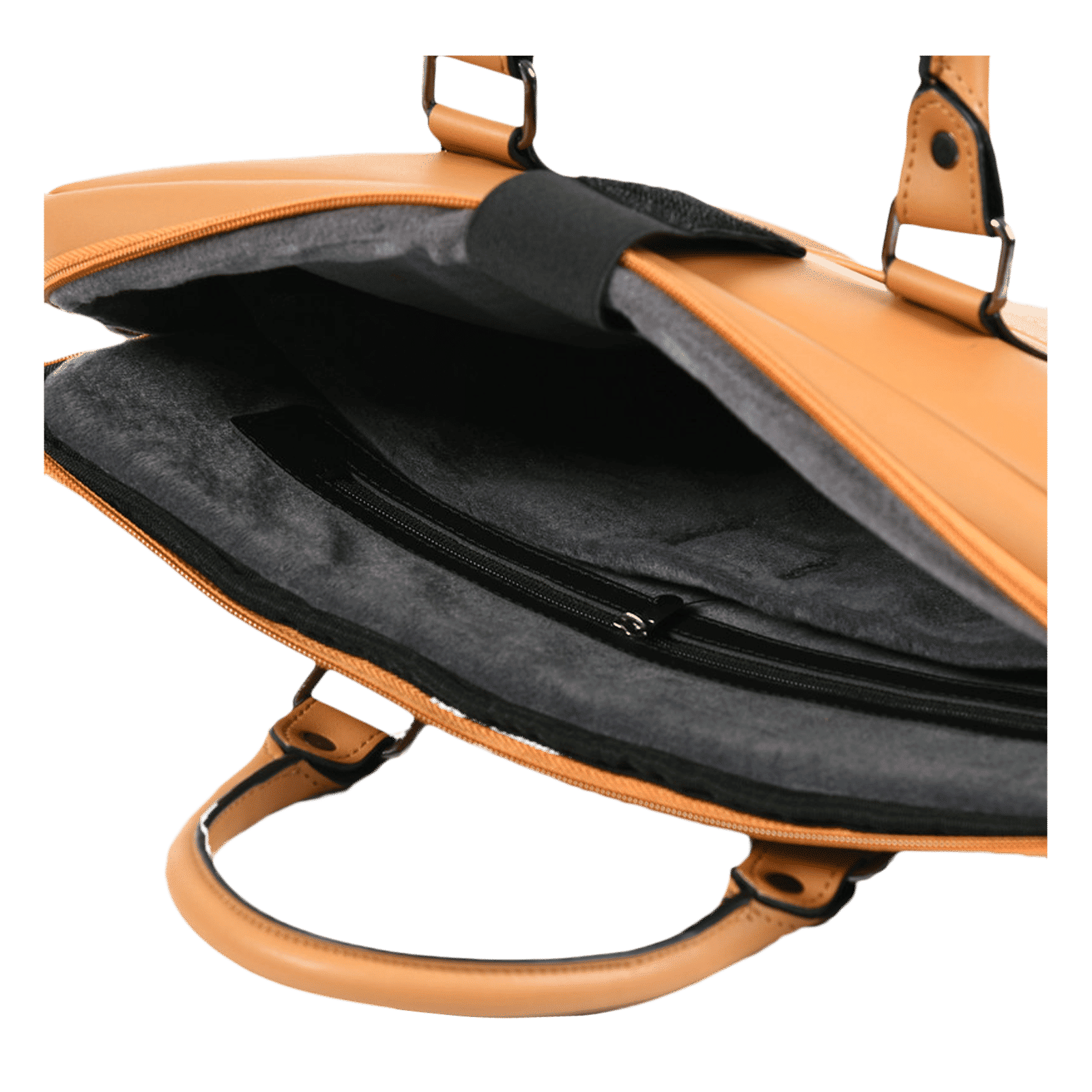 Dr. Vaku Ramona Vegan Leather Laptop Sling Bag for 15 Inch Laptop (Water Resistant, Mustard)_4