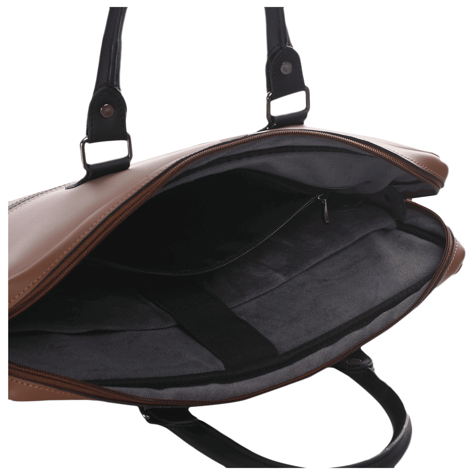 Dr. Vaku MILAN Stripey Vegan Leather Laptop Sling Bag for 13 & 14 Inch Laptop (Water Resistant, Pink/Camel)_4