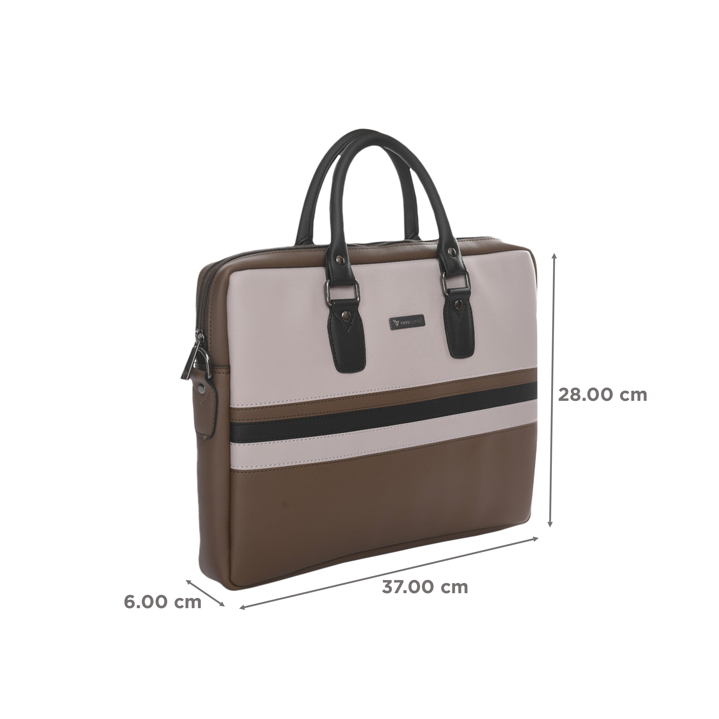 Dr. Vaku MILAN Stripey Vegan Leather Laptop Sling Bag for 13 & 14 Inch Laptop (Water Resistant, Multi Color) Dr. Vaku MILAN Stripey Vegan Leather Laptop Sling Bag for 13 & 14 Inch Laptop (Water Resistant, Multi Color)_2