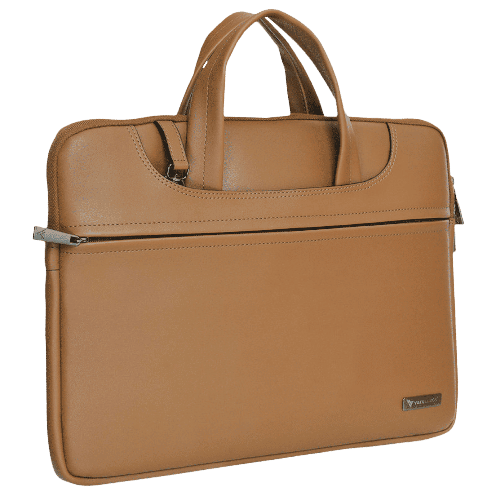 Dr. Vaku Vegan Leather Laptop Sleeve for 14 Inch Laptop (Water Resistant, Mustard)_5