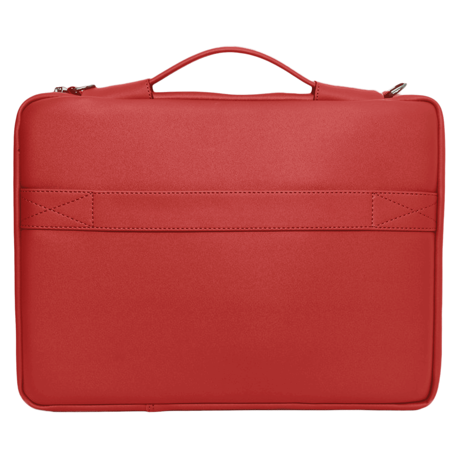 Dr. Vaku Mestella Polyurethane Leather Laptop Sling Bag for 14 Inch Laptop (Water Resistant, Red)_4