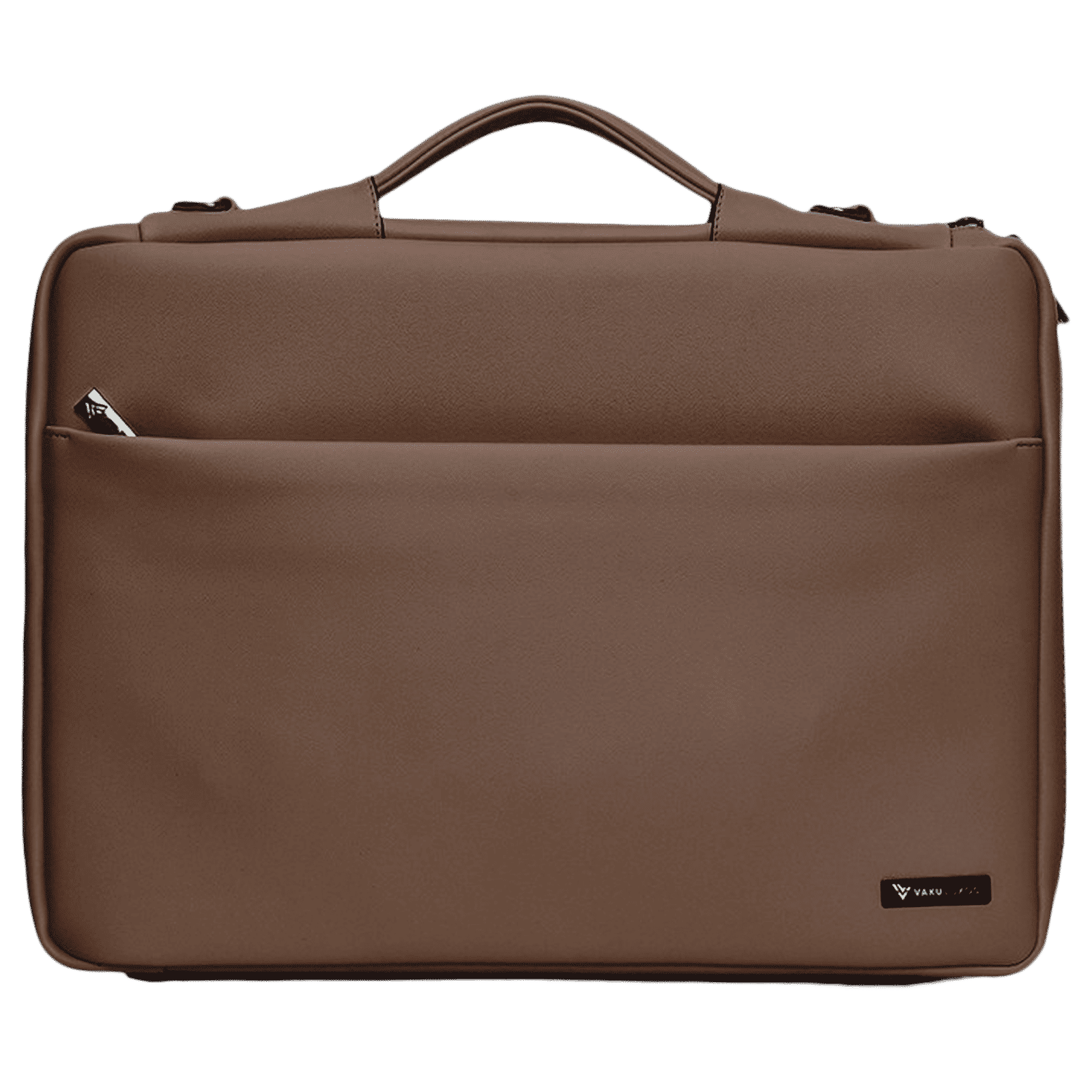 Dr. Vaku Polyurethane Leather Laptop Sleeve for 15.6 Inch Laptop (Water Resistant, Butterscotch)_1