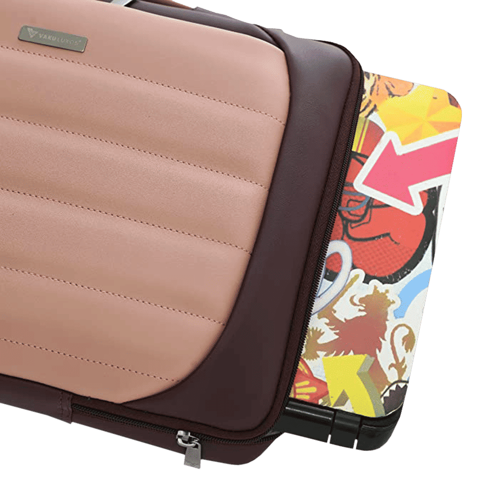 Dr. Vaku Lasa Chivelle Vegan Leather Laptop Sling Bag for 13 & 14 Inch Laptop (Water Resistant, Cherry/Pink)_6