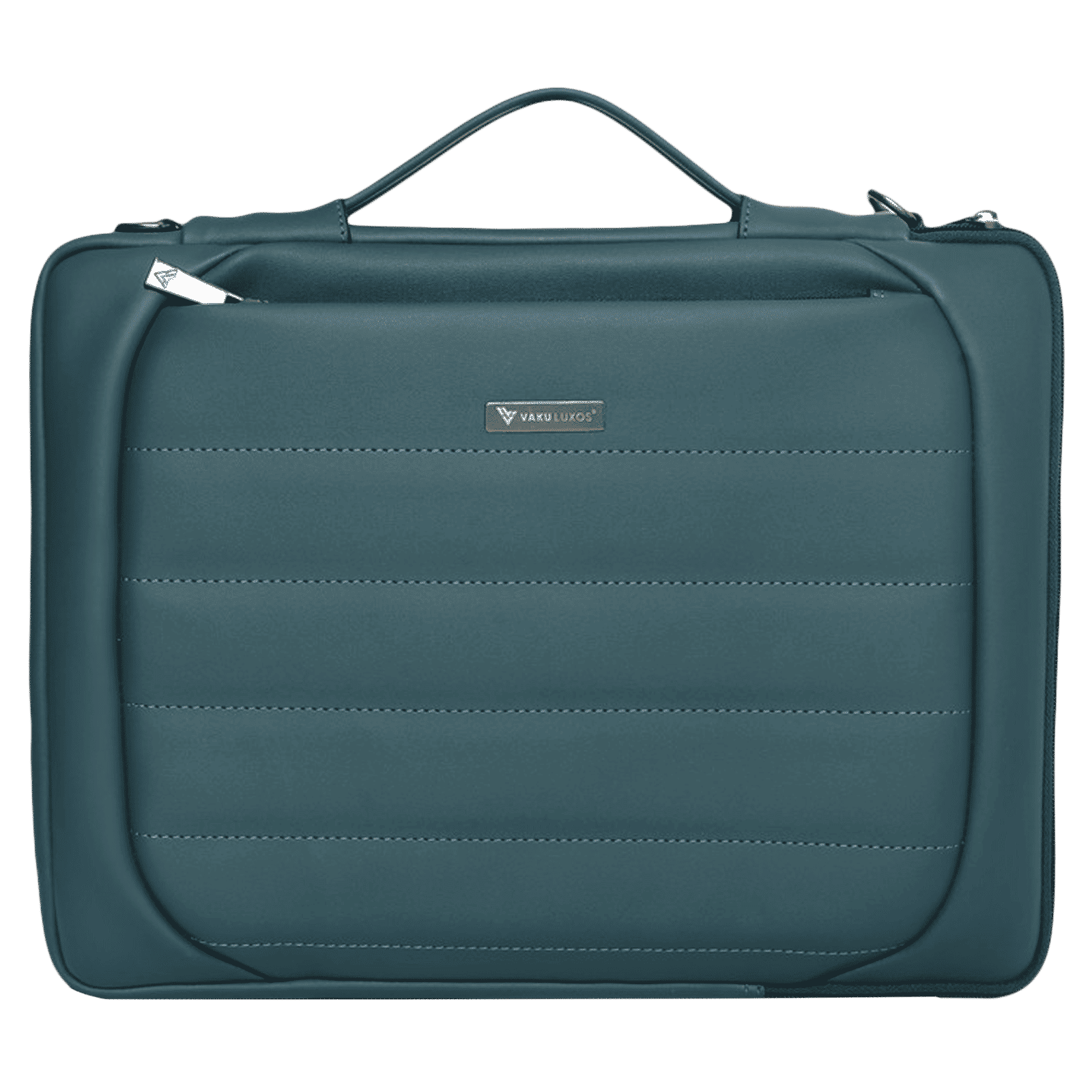 Dr. Vaku Lasa Chivelle Vegan Leather Laptop Sling Bag for 13 & 14 Inch Laptop (Water Resistant, Blue)_1