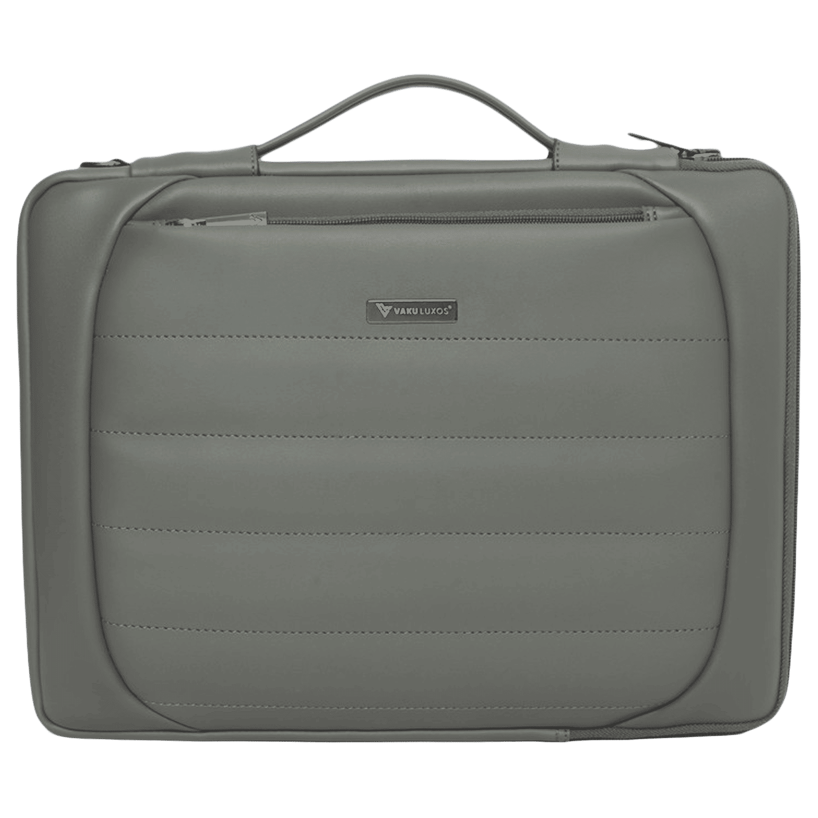 Dr. Vaku Lasa Chivelle Vegan Leather Laptop Sling Bag for 13 & 14 Inch Laptop (Water Resistant, Grey)_1