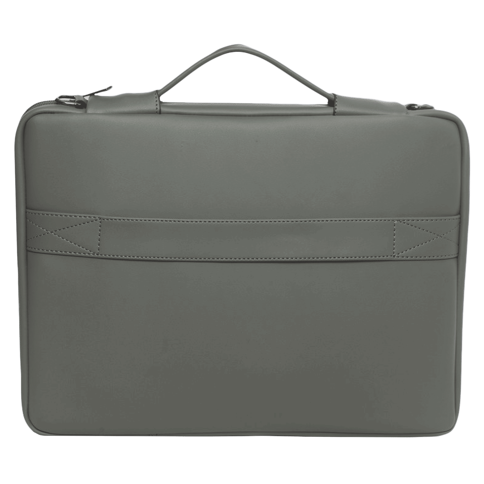 Dr. Vaku Lasa Chivelle Vegan Leather Laptop Sling Bag for 13 & 14 Inch Laptop (Water Resistant, Grey)_7