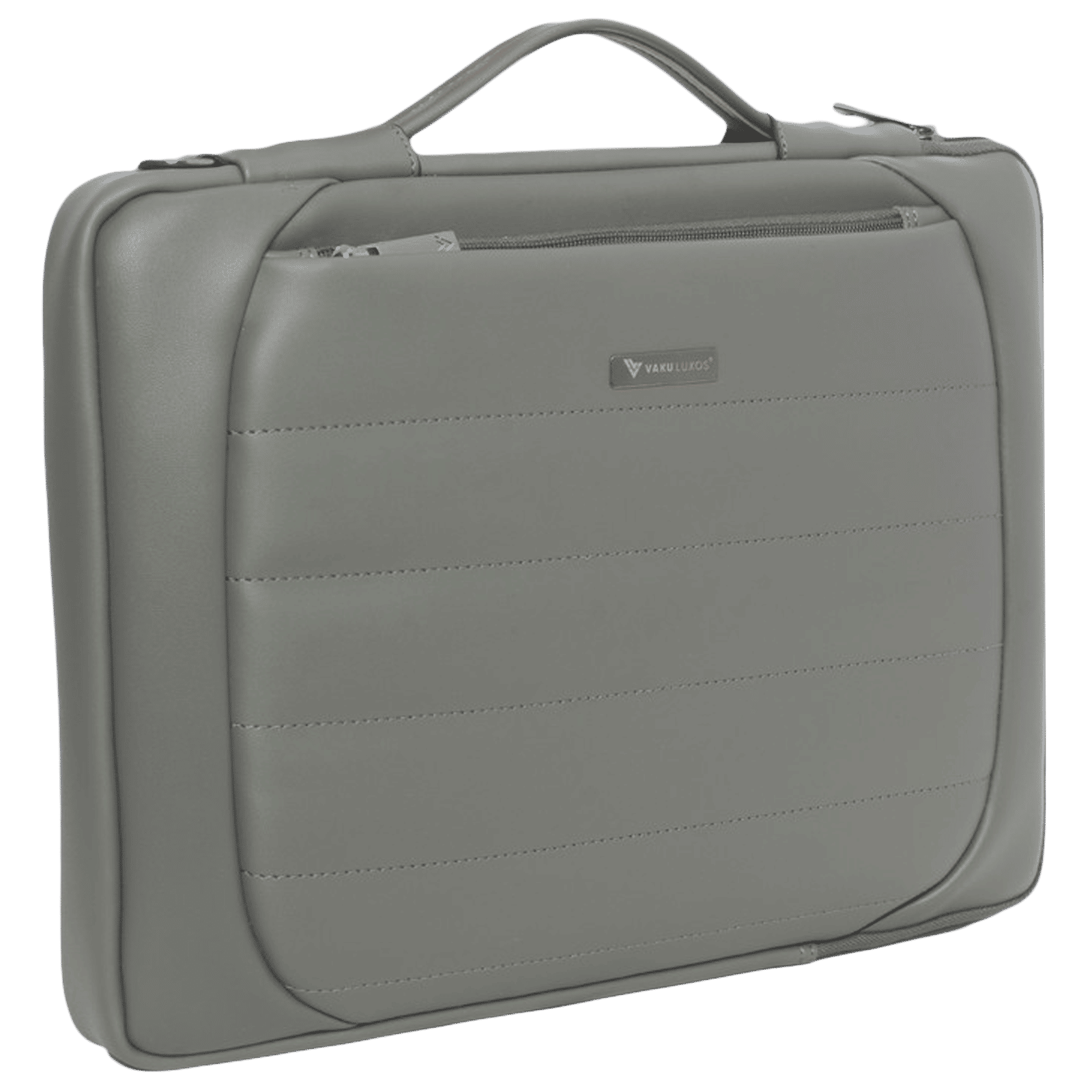 Dr. Vaku Lasa Chivelle Vegan Leather Laptop Sling Bag for 13 & 14 Inch Laptop (Water Resistant, Grey)_5
