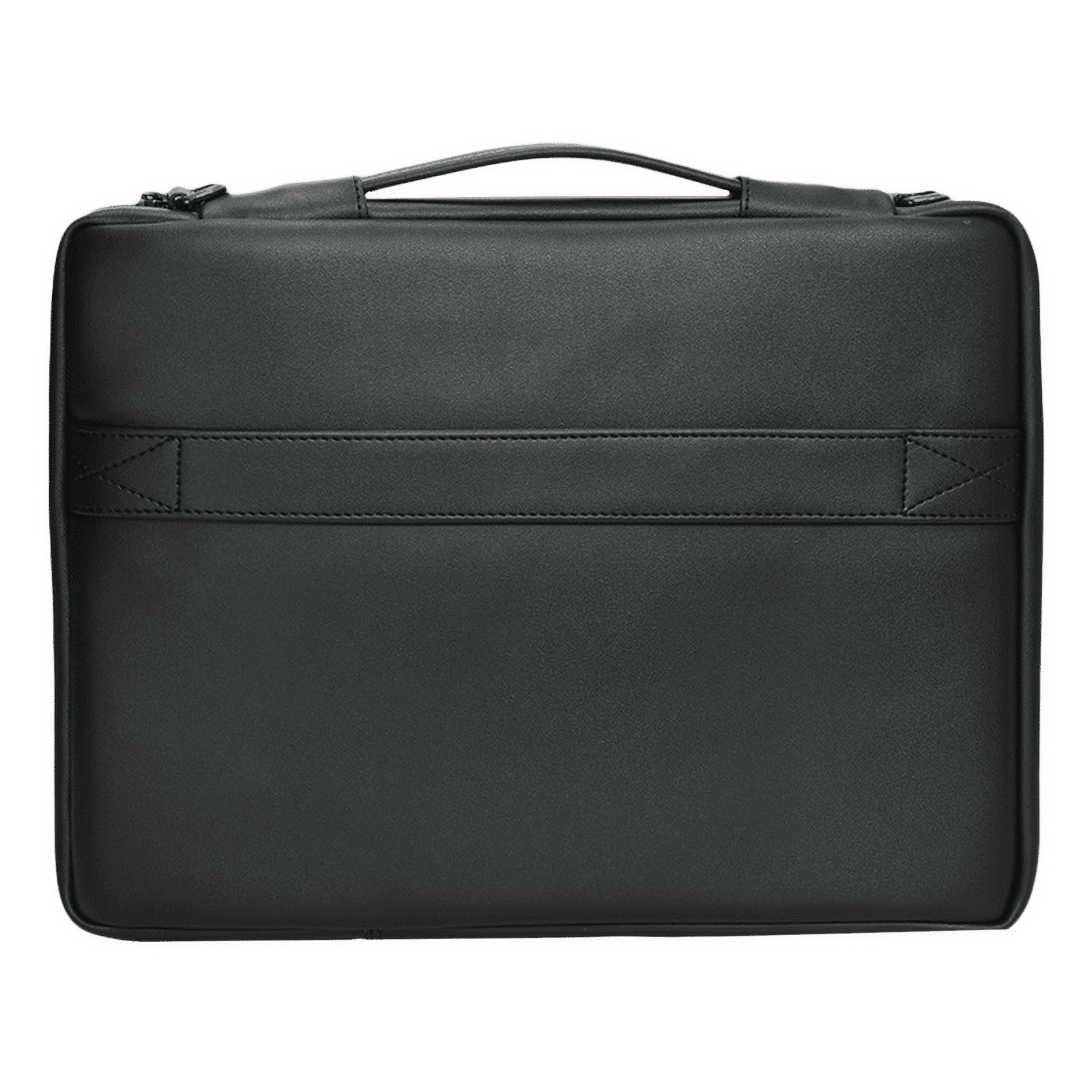 Dr. Vaku La Romani Polyurethane Leather Laptop Sling Bag for 14 Inch Laptop (Water Resistant, Black)_5