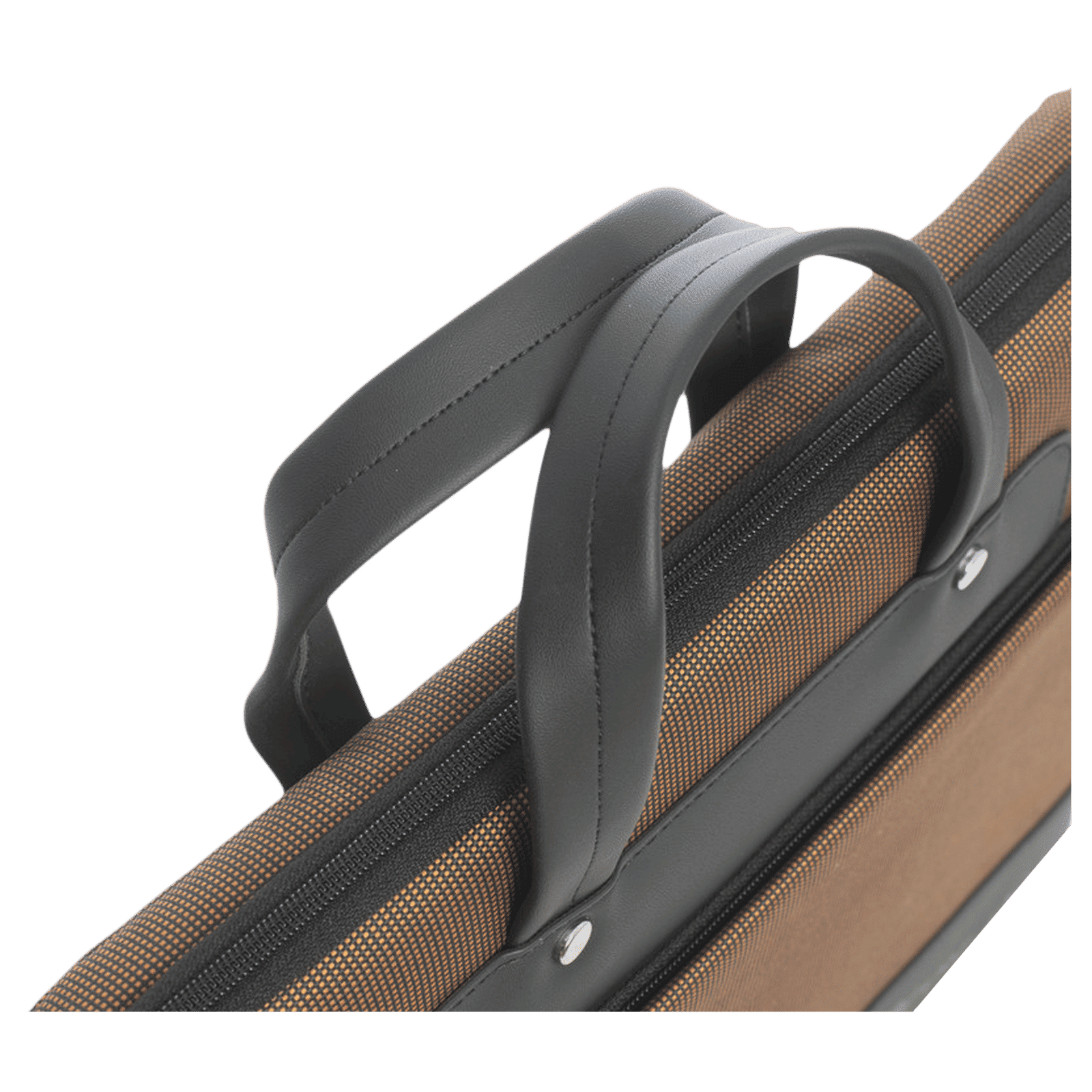 Dr. Vaku DA SALERNO Leather Laptop Sling Bag for 13 & 14 Inch Laptop (Water Resistant, Brown/Black)_4