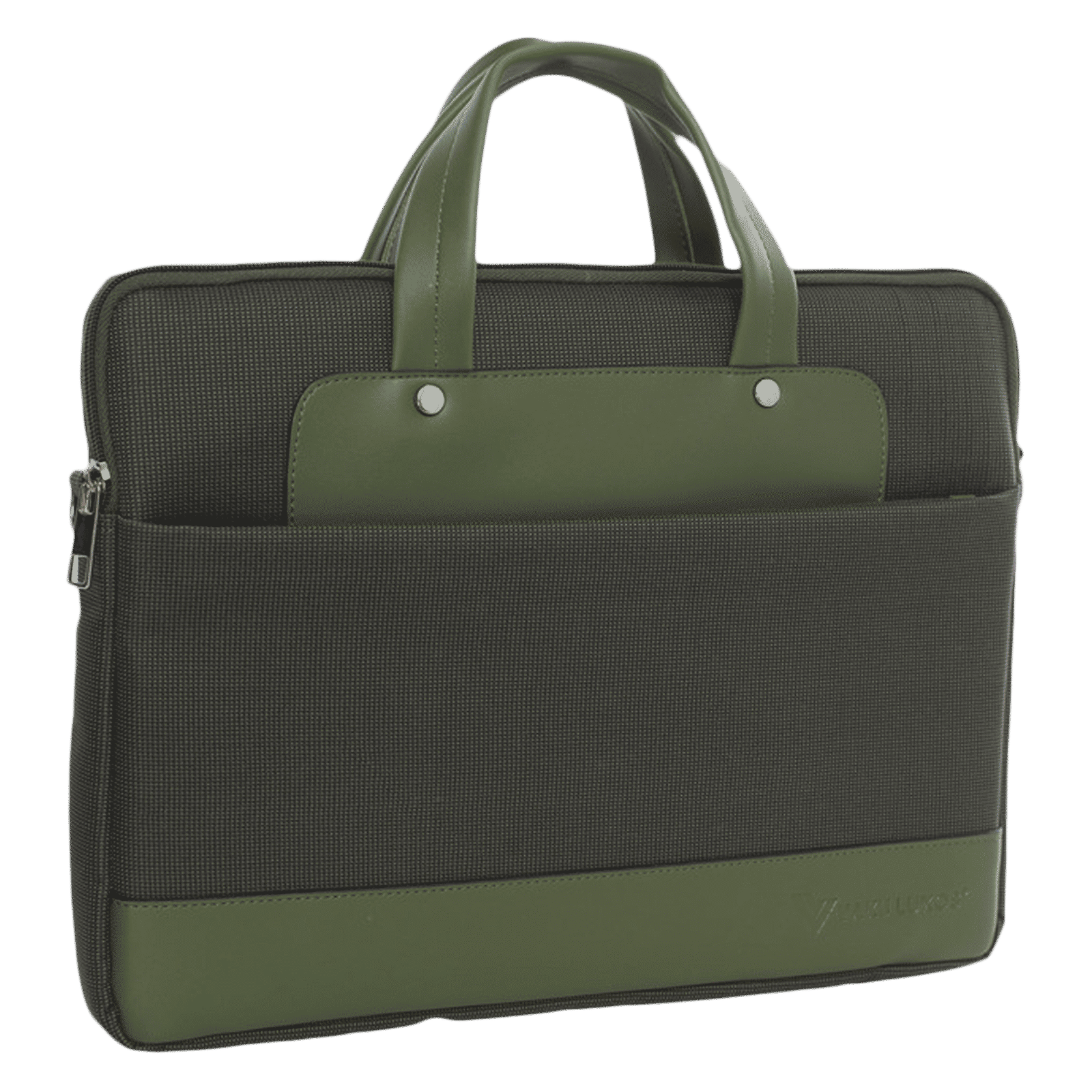 Dr. Vaku DA SALERNO Leather Laptop Sling Bag for 13 & 14 Inch Laptop (Water Resistant, Green)_6