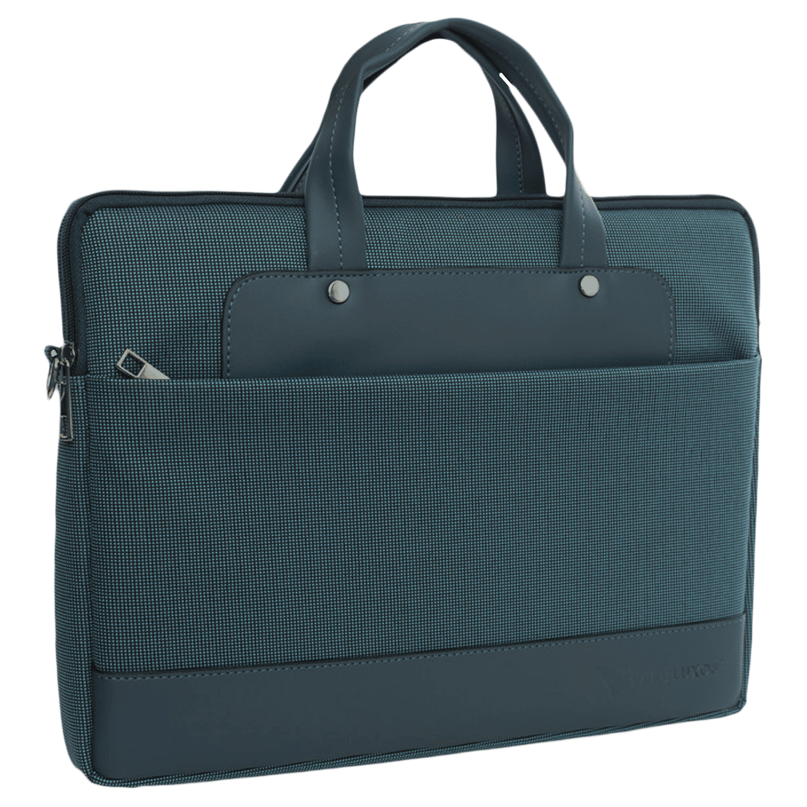 Dr. Vaku DA SALERNO Leather Laptop Sling Bag for 13 & 14 Inch Laptop (Water Resistant, Blue)_8