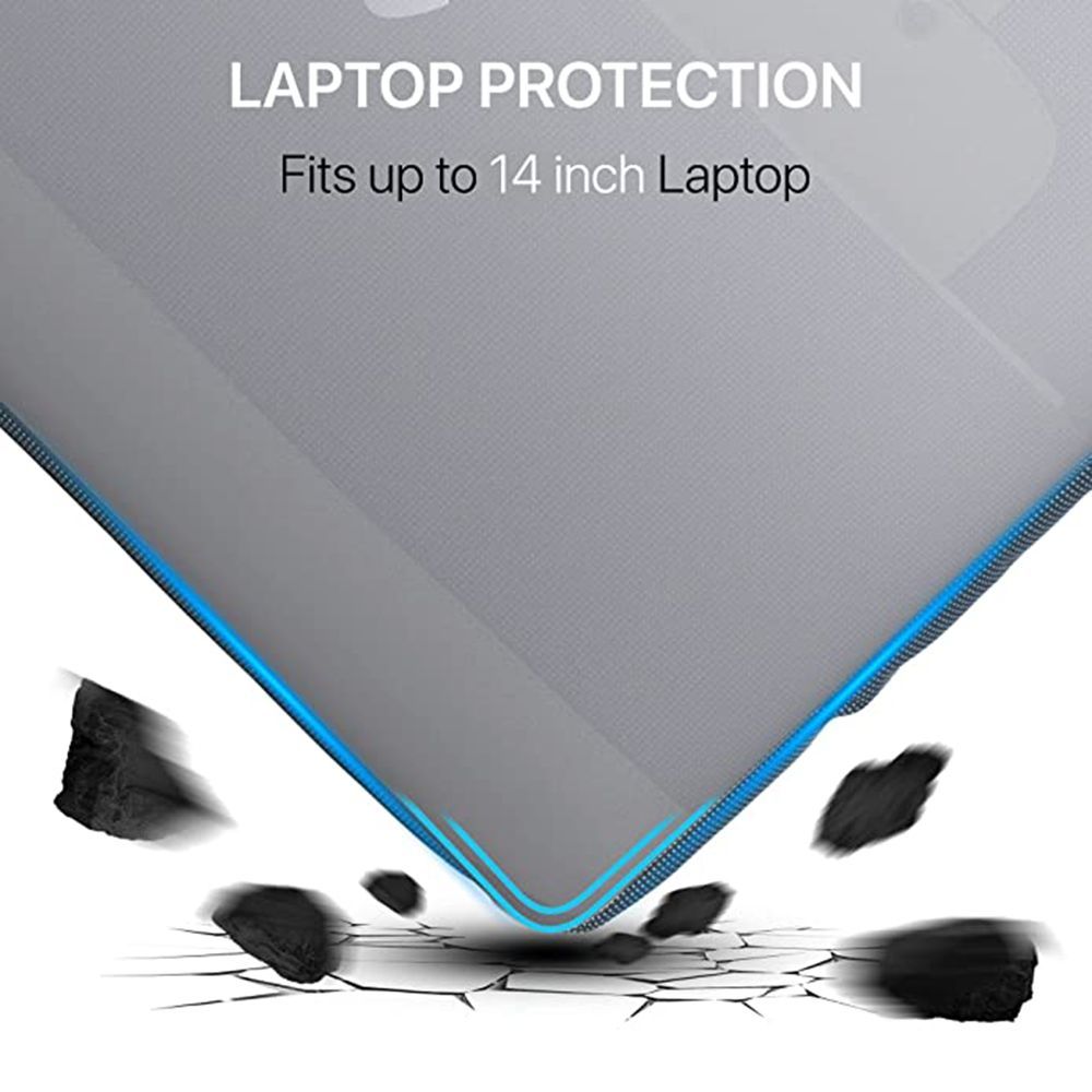 Dr. Vaku DA SALERNO Leather Laptop Sling Bag for 13 & 14 Inch Laptop (Water Resistant, Blue)_9