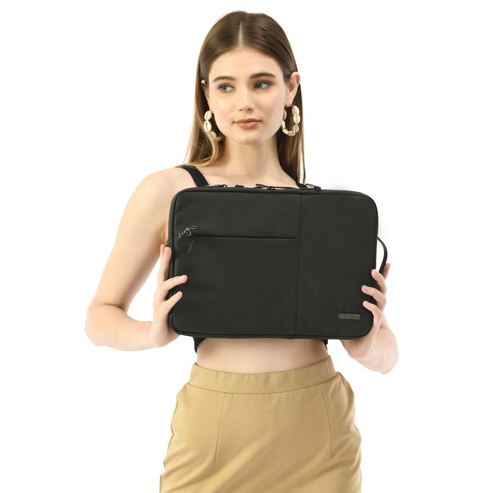 Dr. Vaku Vuitton Polyester Laptop Sleeve for 14 Inch Laptop (Water Repellent, Blue)_7