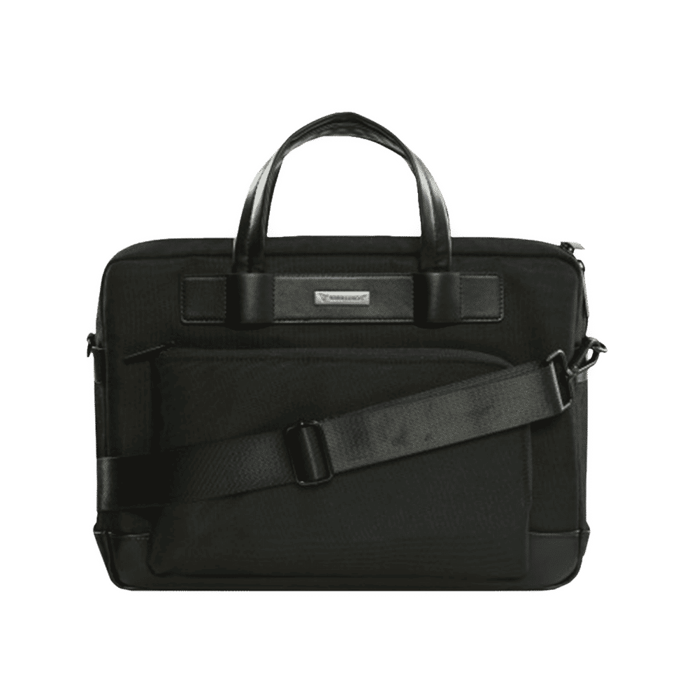 Dr. Vaku Mateo Series Polyester Fabric Laptop Sleeve for 14 Inch Laptop (6 L, Waterproof, Black)_7