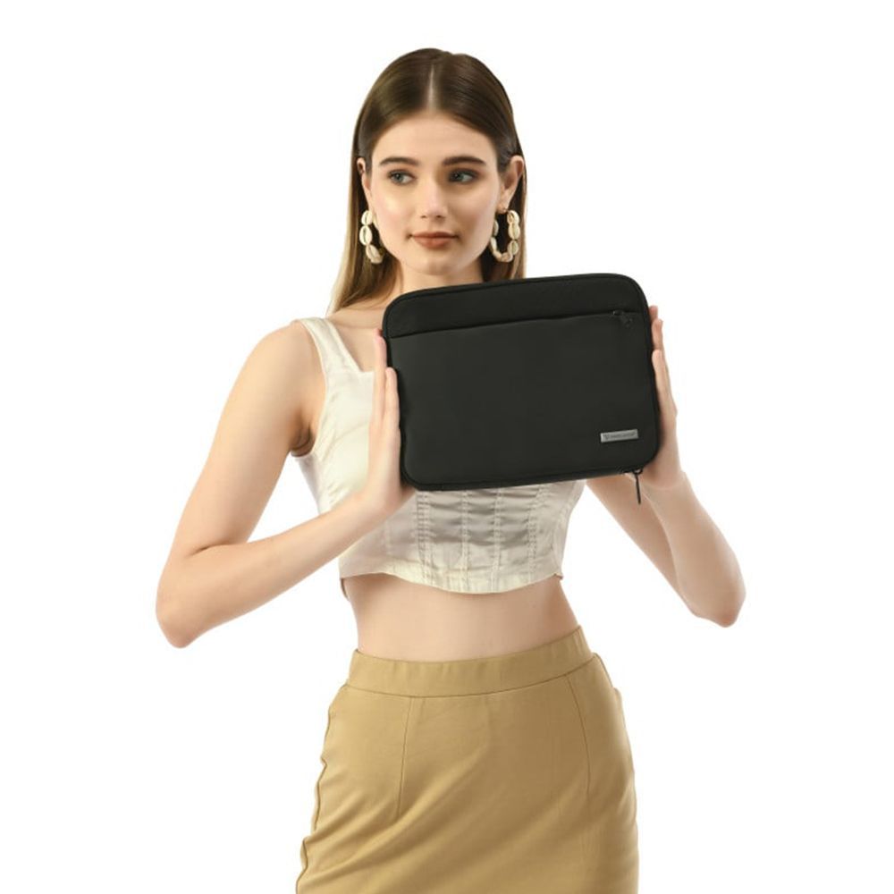 Vaku Travel Matte Leather, TPU Pouch for Apple iPad Tablets (Water Repellent, Black)_11