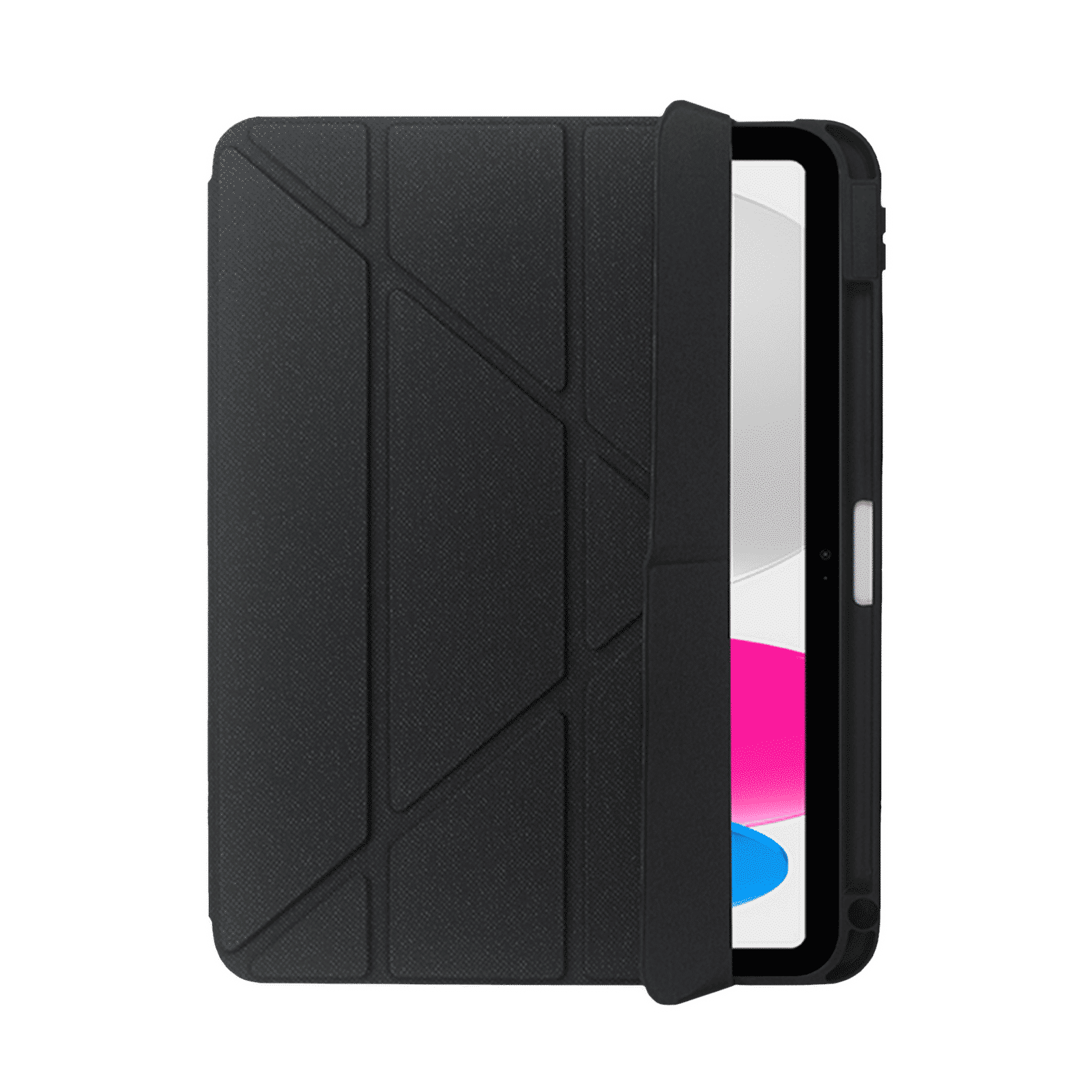 Neopack Alpha Polyurethane Back Case for Apple iPad (10th Gen) (With Pencil Holder, Black)_1