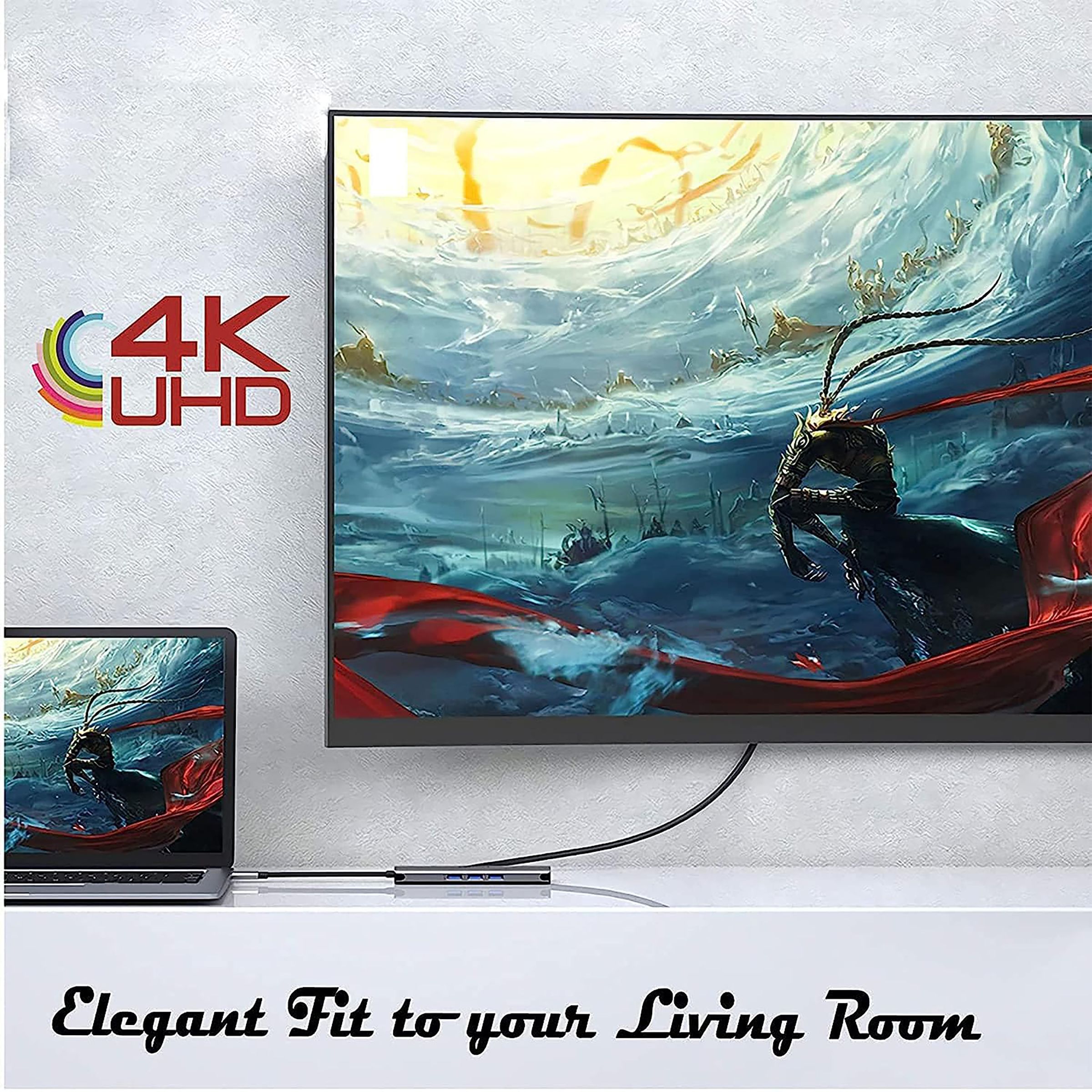 Dr. Vaku Hexon 2.0 6-in-1 USB 3.0 Type C to USB 2.0 Type A, USB 3.0 Type A, USB 3.0 Type C, HDMI Type A, RJ45 USB Hub (5 GbpsData Transfer Rate, Grey)_5