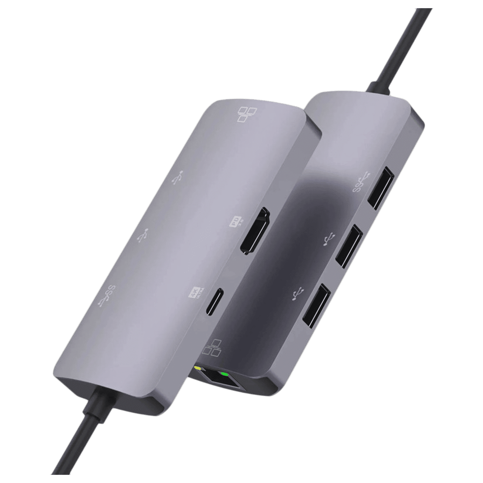 Dr. Vaku Hexon 2.0 6-in-1 USB 3.0 Type C to USB 2.0 Type A, USB 3.0 Type A, USB 3.0 Type C, HDMI Type A, RJ45 USB Hub (5 GbpsData Transfer Rate, Grey)_7