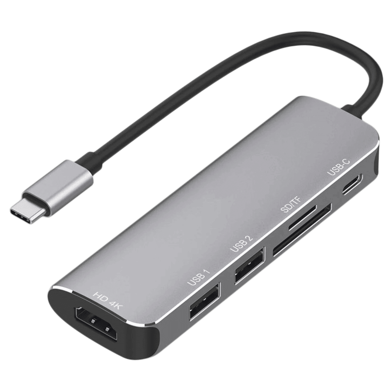 Dr. Vaku Ultron Rage 6-in-1 USB 3.0 Type C to USB Type C, USB 3.0 Type A, HDMI Type A, RJ45, VGA Port Docking Station (Heat Dissipation Technology, Grey)_1