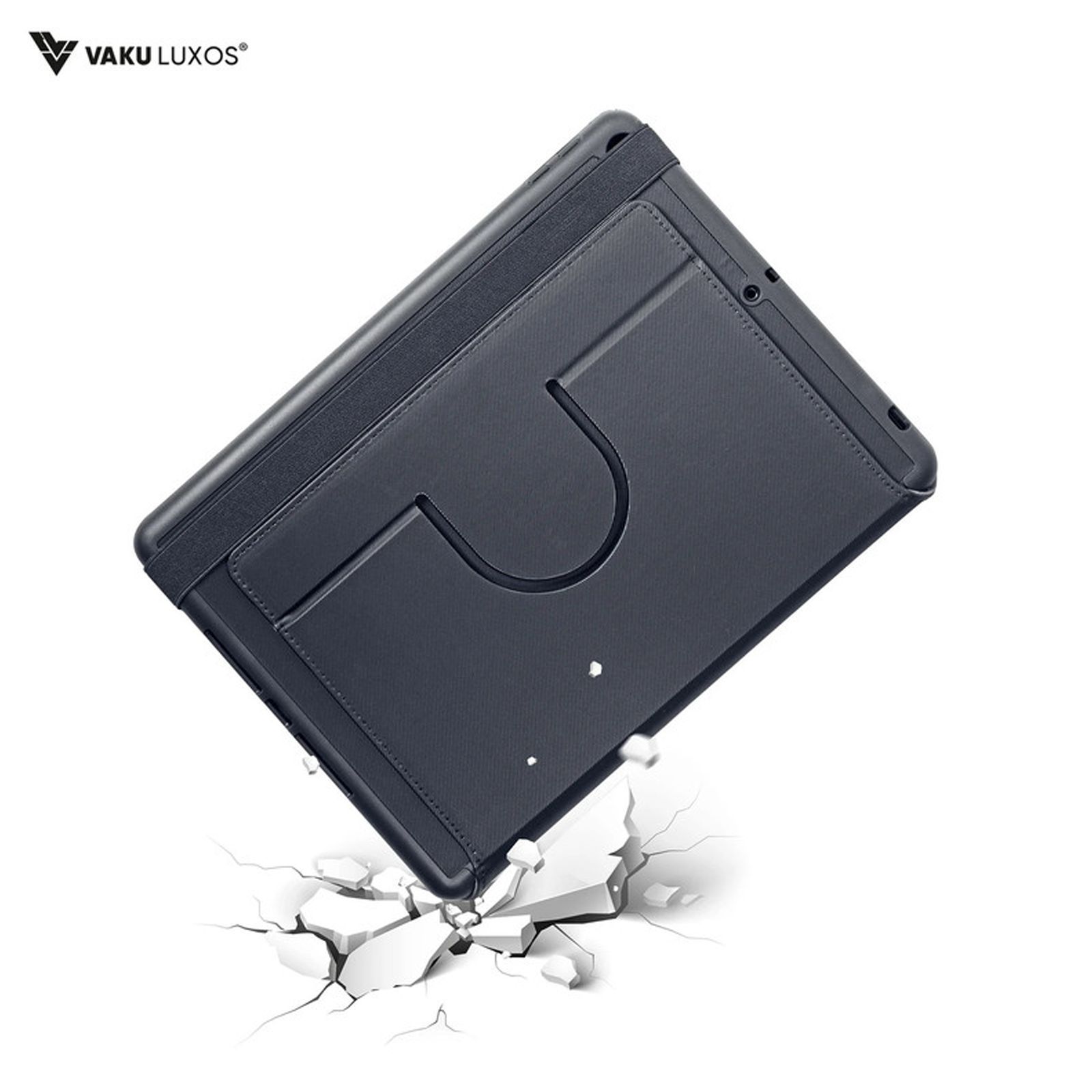 VAKU LUXOS TUNGSTEN TPU Flip Cover for Apple iPad Pro 11 Inch (Built-in Pencil Holder, Black)_5