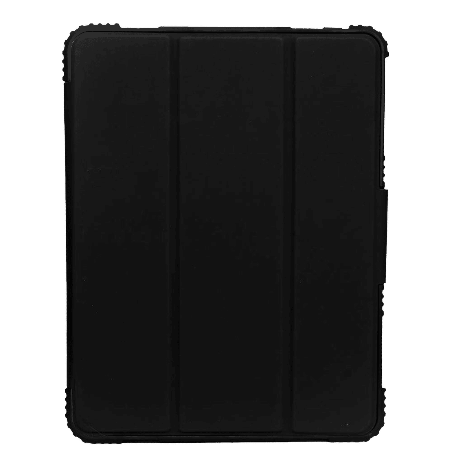 VAKU LUXOS Stalwart TPU & Leather Back Case For Apple iPad Pro 11 Inch, iPad Air 10.9 Inch with Smart Tri-Fold Pencil Holder (Magnetic Connection, Black)_6