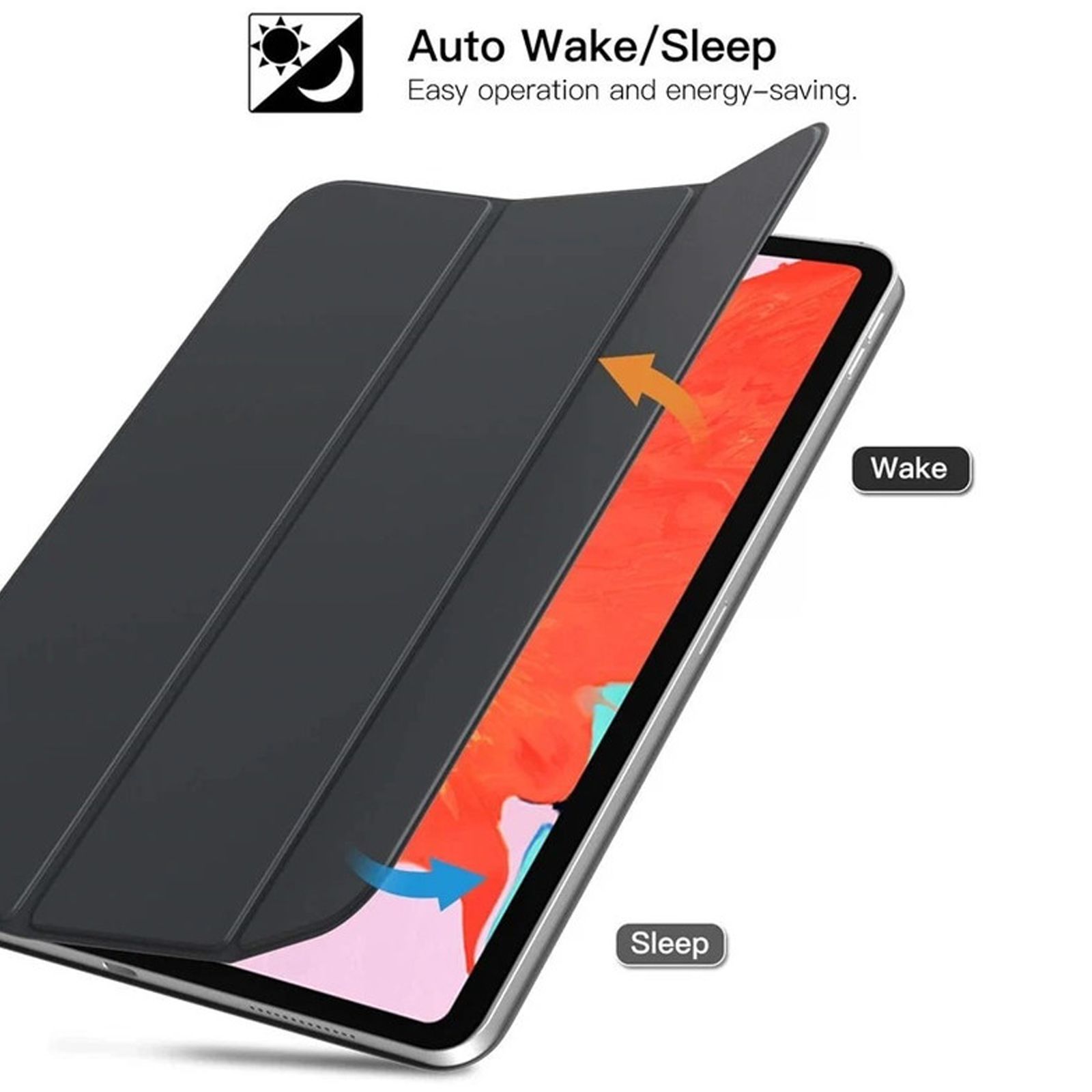 Vaku Stallion Series Microfiber Flip Cover for Apple iPad 10.2 Inch (7th, 8th, 9th Gen) (Built-in Pencil Holder, Black)_3