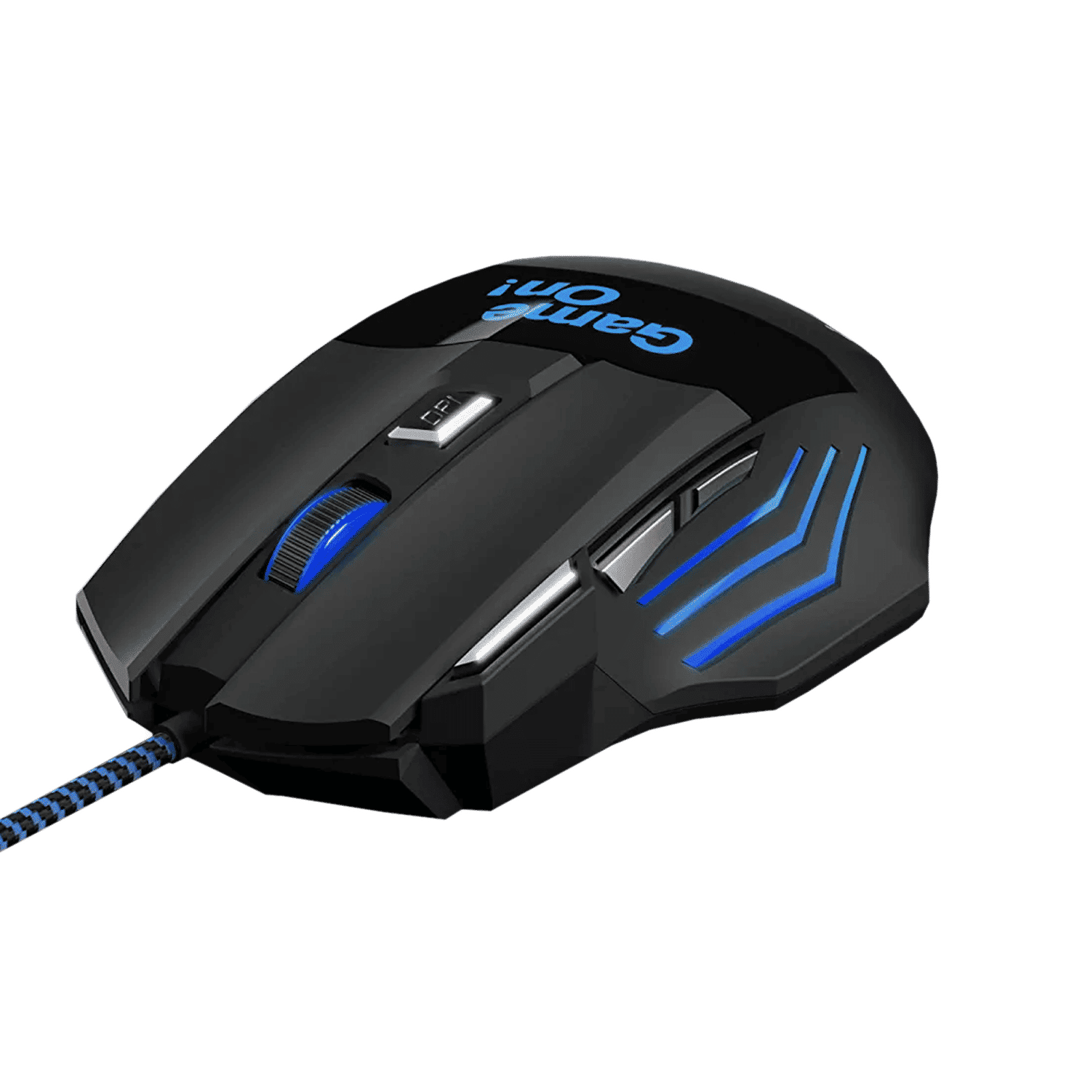 ambrane Trone Wired Optical Gaming Mouse with Customizable Buttons (3600 DPI, Ergonomic Design, Black) ambrane Trone Wired Optical Gaming Mouse with Customizable Buttons (3600 DPI, Ergonomic Design, Black)_1
