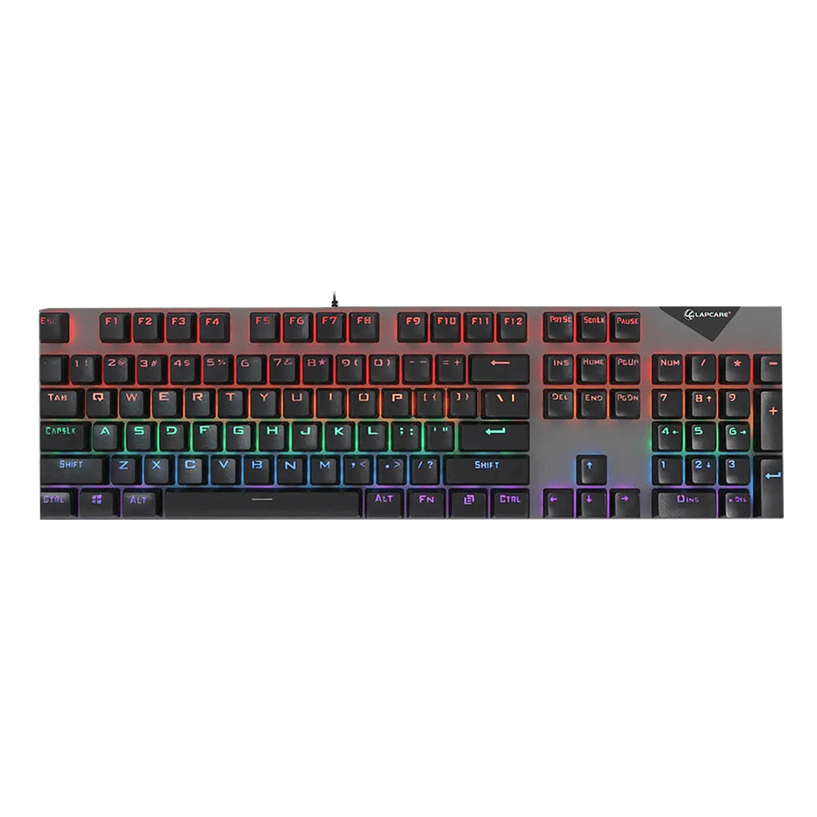 LAPCARE Champ LGK-105 Wired Gaming Keyboard with Backlit Keys (Spillproof, Black)_4