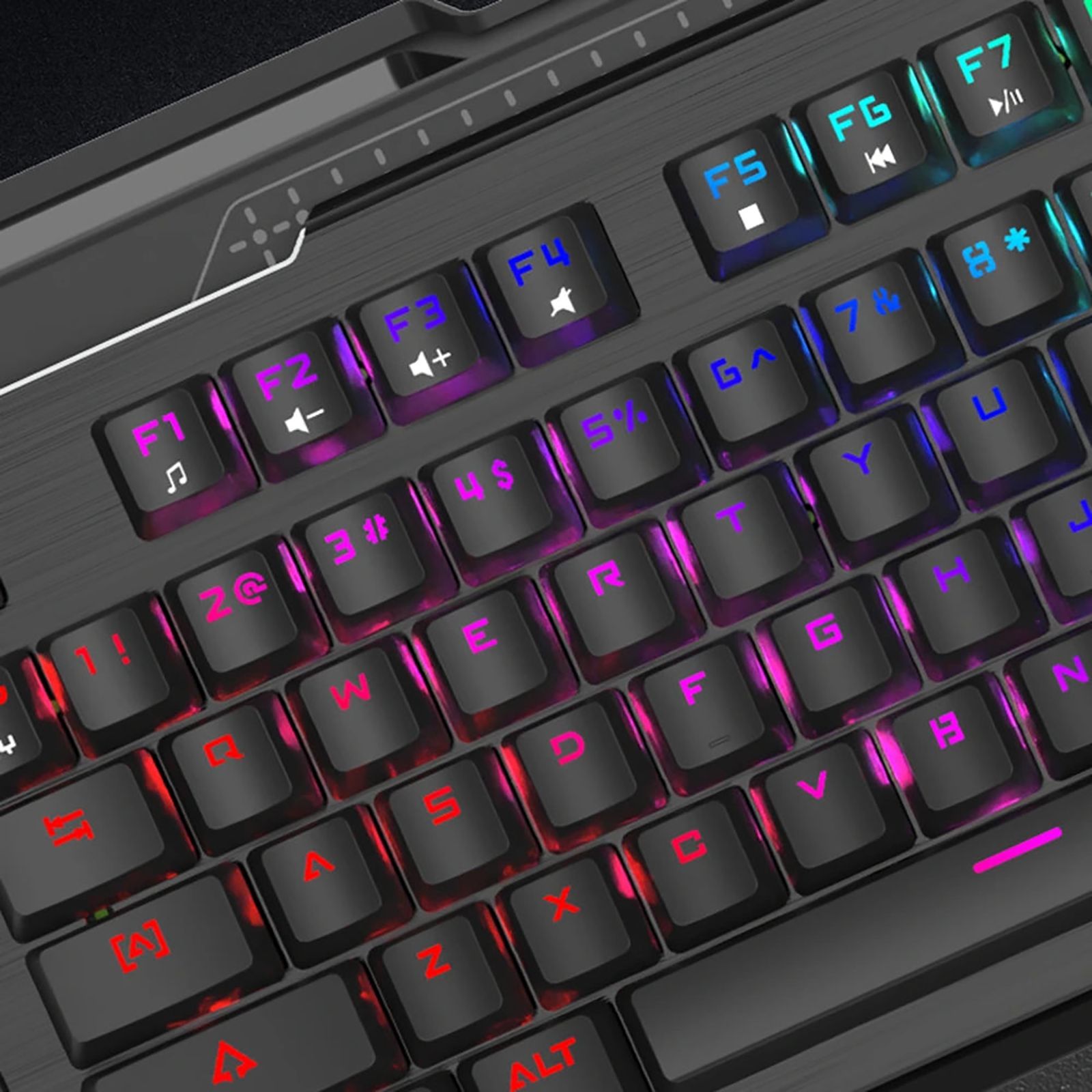 LAPCARE Champ LGK-108 Wired Gaming Keyboard with Backlit Keys (Waterproof, Black)_9