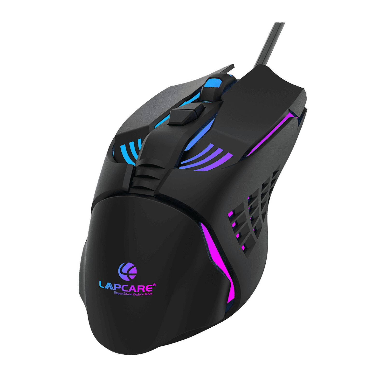 LAPCARE Champ LGM-105 Wired Optical Gaming Mouse (3600 DPI Adjustable, Ergonomic Design, Black) LAPCARE Champ LGM-105 Wired Optical Gaming Mouse (3600 DPI Adjustable, Ergonomic Design, Black)_1