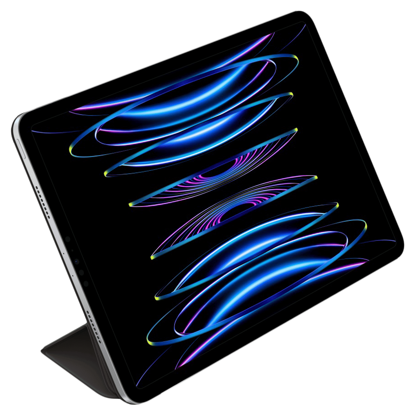 Apple Smart Polyurethane Folio Case for Apple iPad Pro (4th, 3rd, 2nd & 1st Gen) 11 Inch (Magnetic Attachments, Black)_3