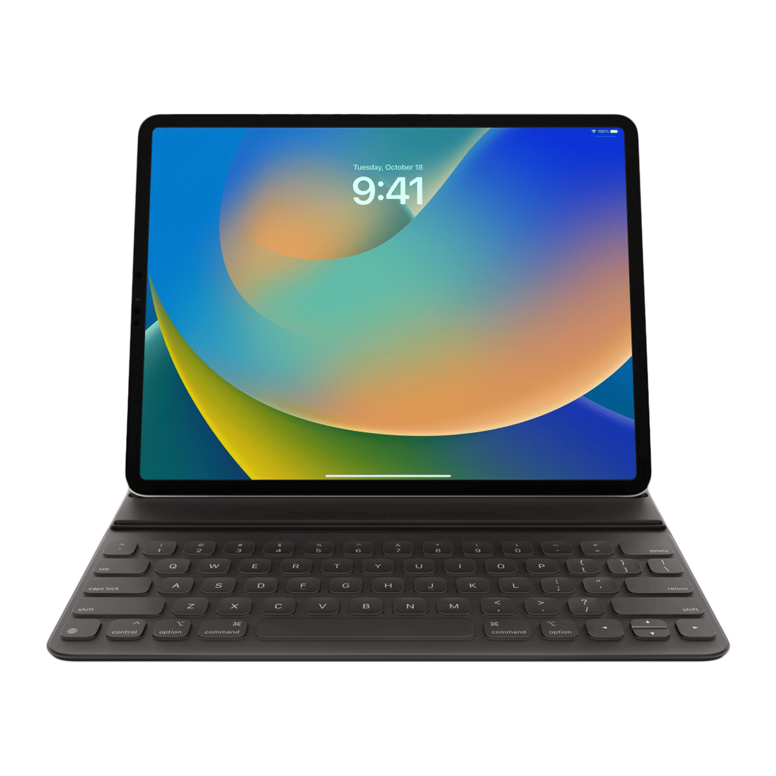 Apple Bluetooth Smart Keyboard Folio for iPad Pro 12.9 Inch (3rd, 4th, 5th & 6th Gen) (Convenient Viewing Angles, Black)_1