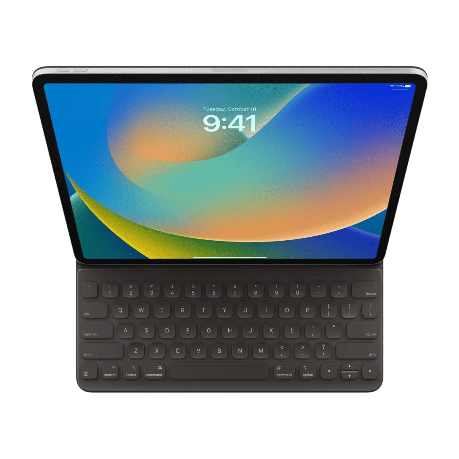 Apple Bluetooth Smart Keyboard Folio for iPad Pro 12.9 Inch (3rd, 4th, 5th & 6th Gen) (Convenient Viewing Angles, Black)_2