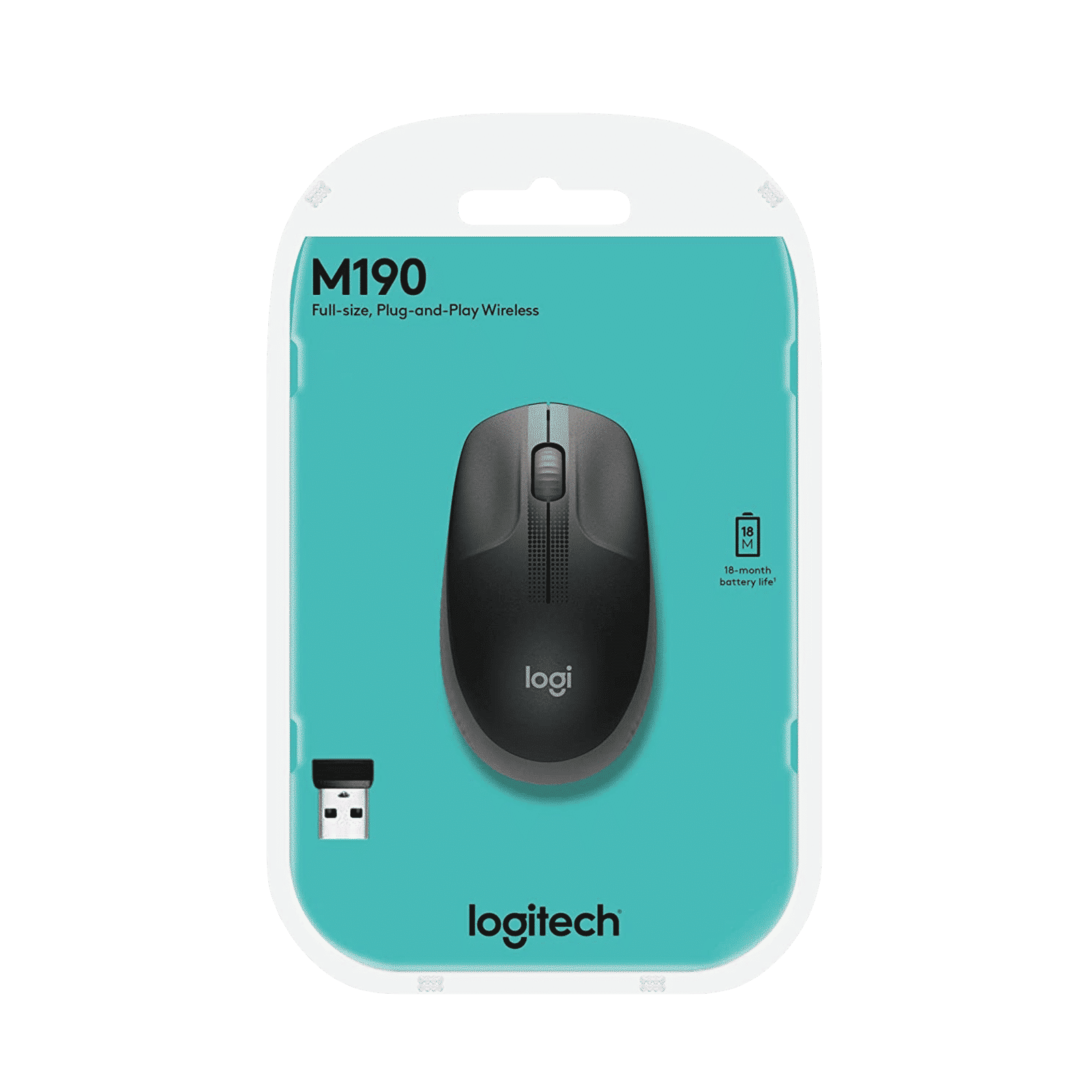 logitech M190 Wireless Optical Mouse (1000 DPI, Scooped Buttons, Charcoal) logitech M190 Wireless Optical Mouse (1000 DPI, Scooped Buttons, Charcoal)_7
