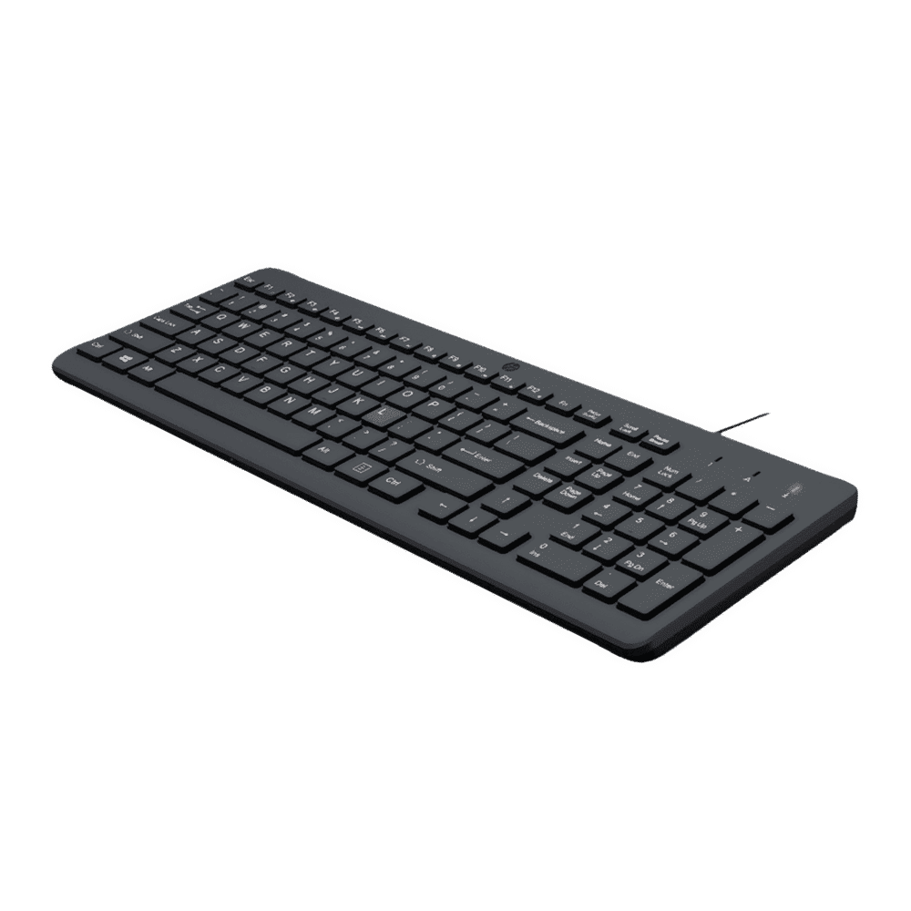 HP 150 Wired Keyboard with 12 Fn Shortcut Keys (Plug & Play, Black)_7