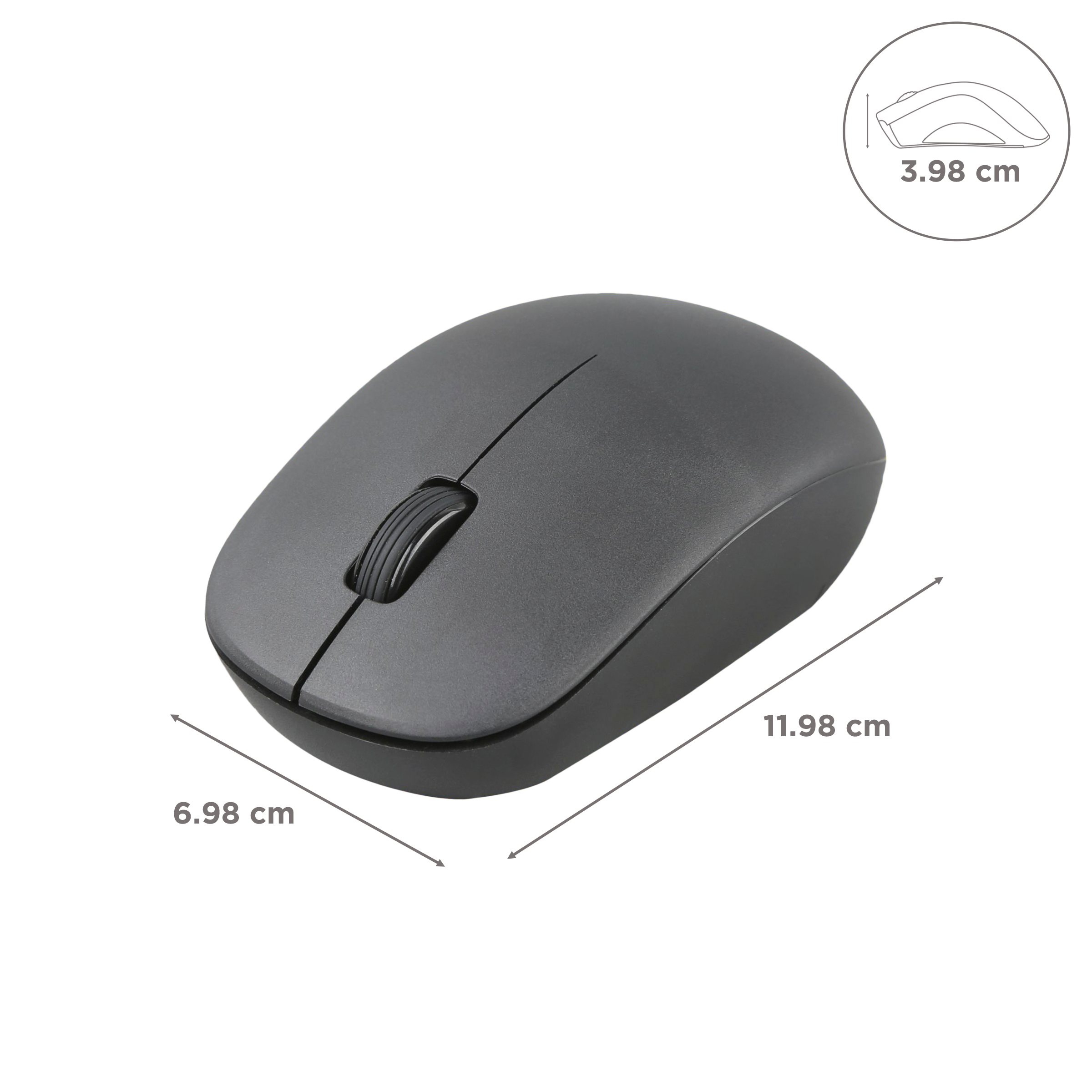 LAPCARE Safari III Wireless Optical Mouse (1600 DPI, Tested for 3 Million Clicks, Black) LAPCARE Safari III Wireless Optical Mouse (1600 DPI, Tested for 3 Million Clicks, Black)_3