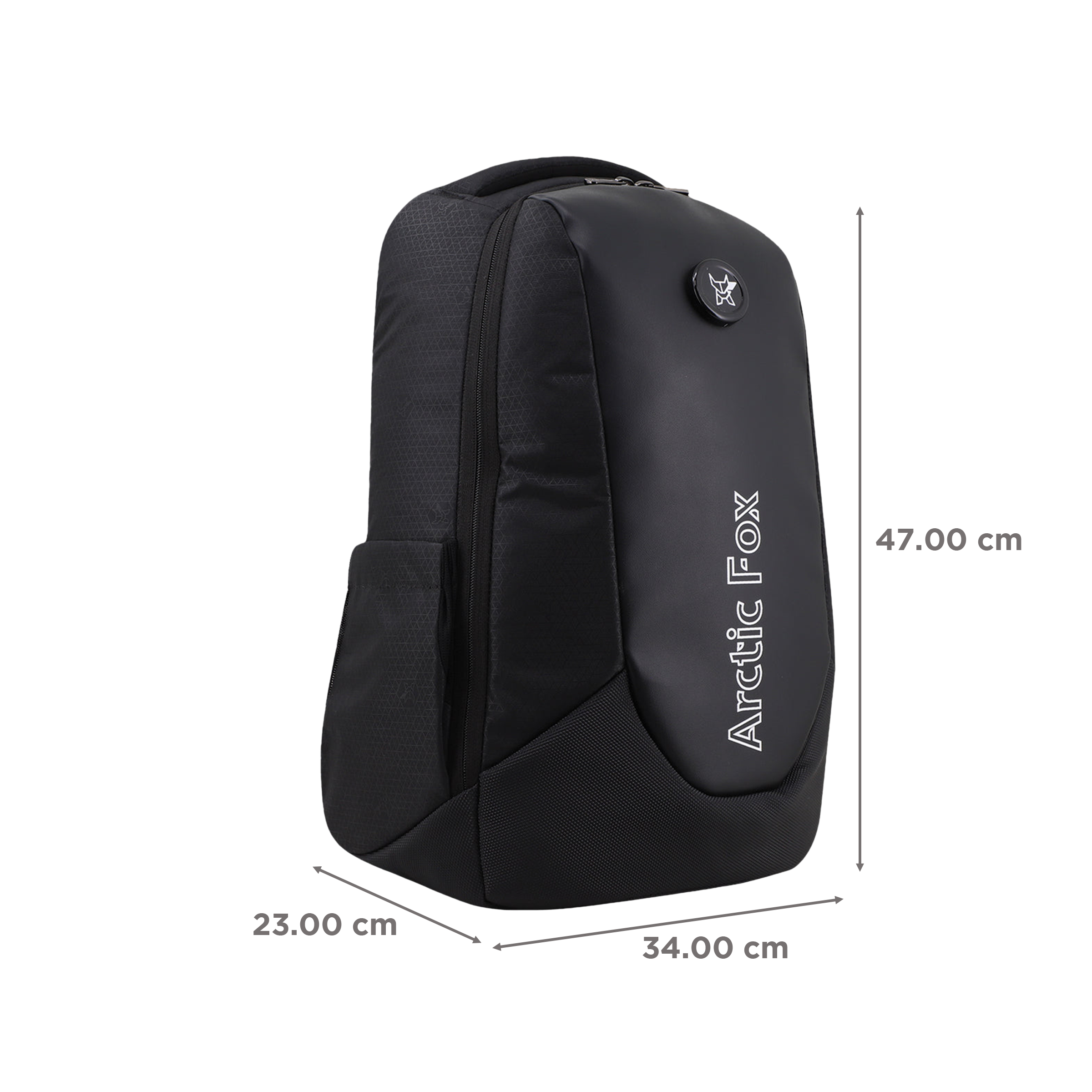 Arctic Fox New Anti-Theft Alarm Polyester Laptop Backpack for 15.5 Inch Laptop (36 L, Water Repellent Fabric, Black)_3