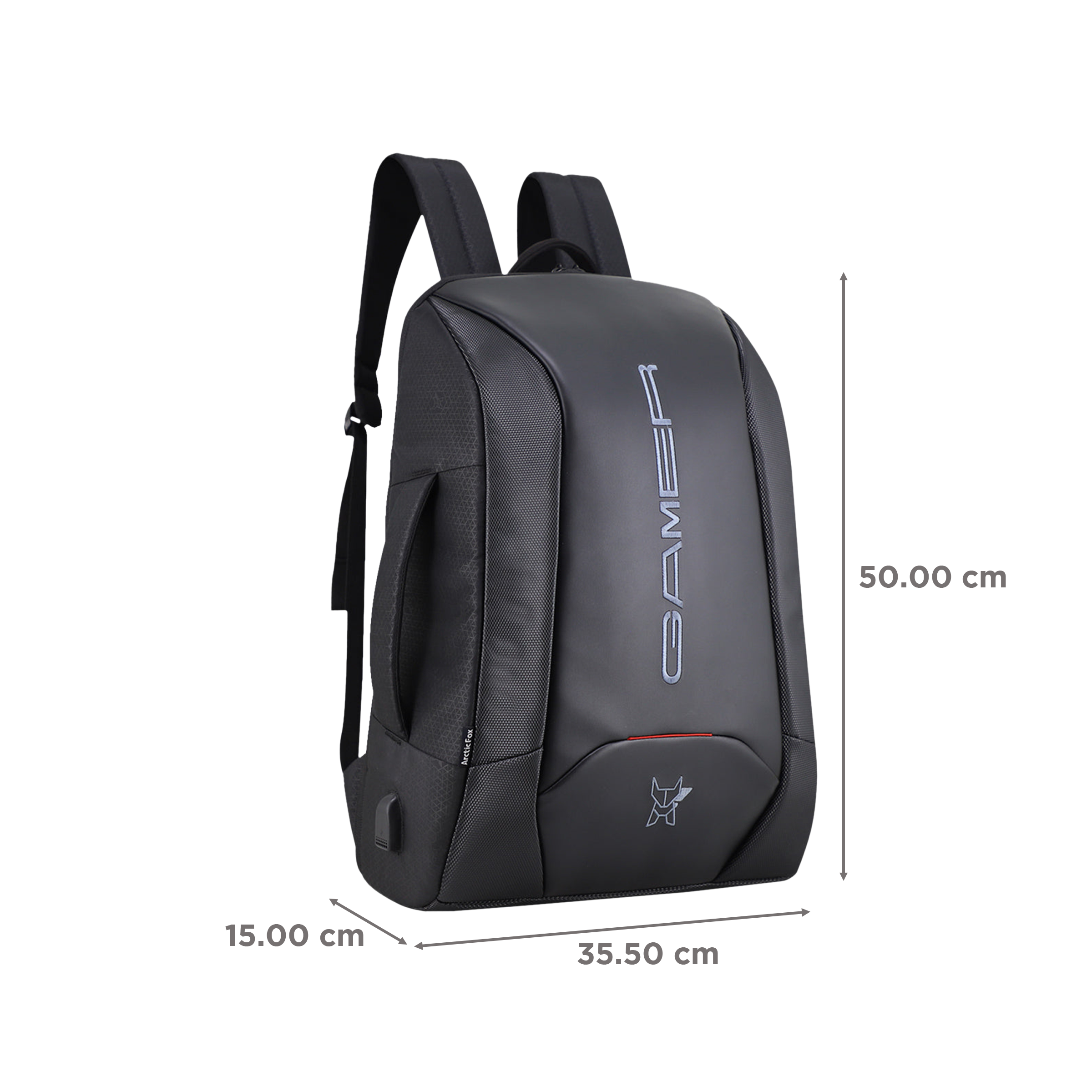 Arctic Fox Kobra 500D Polyester Laptop Backpack for 17 Inch Laptop (27 L, Number Lock, Dark Denim)_3