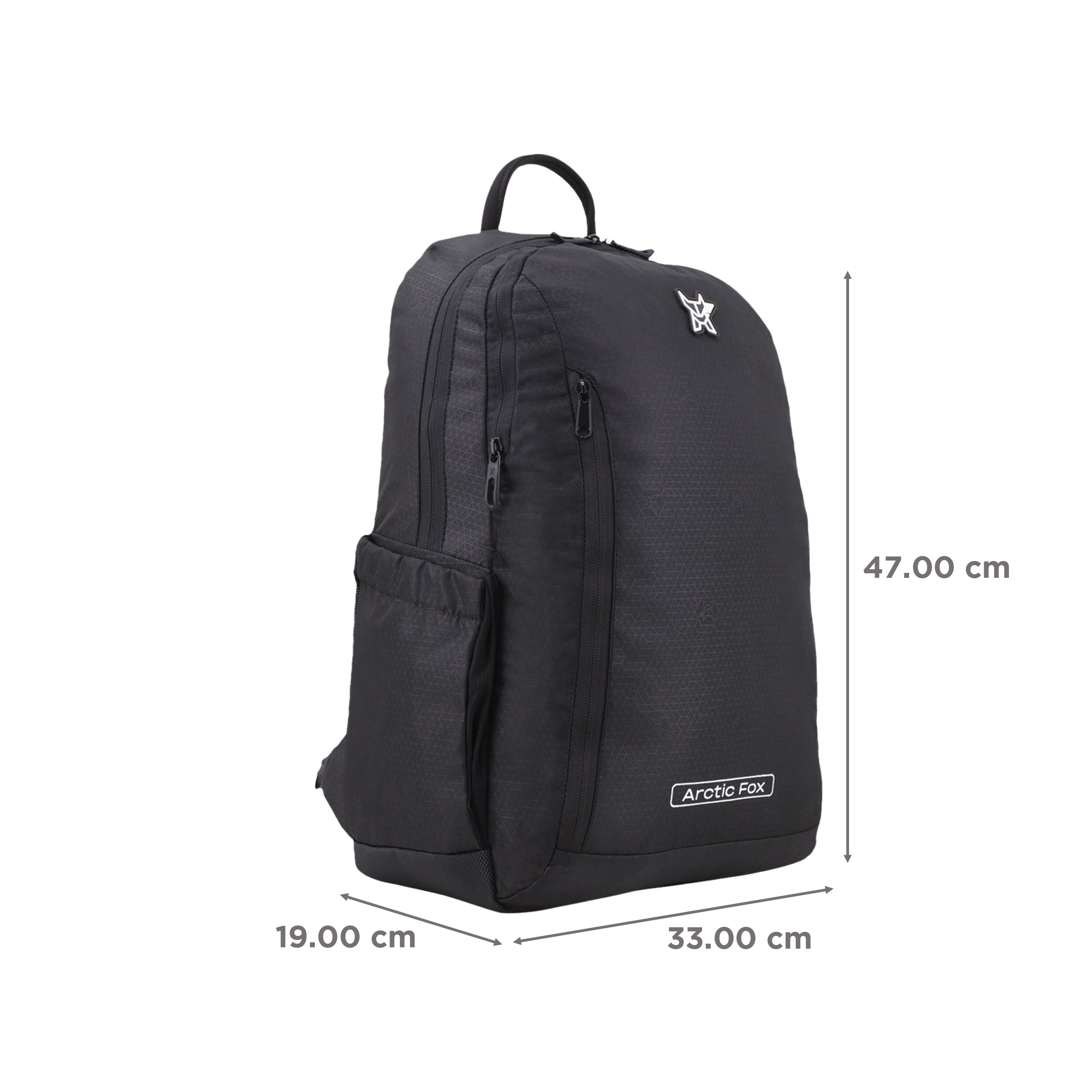 Arctic Fox Pump Polyester Laptop Backpack for 15.5 Inch Laptop (29 L, Water Repellent Fabric, Black)_3