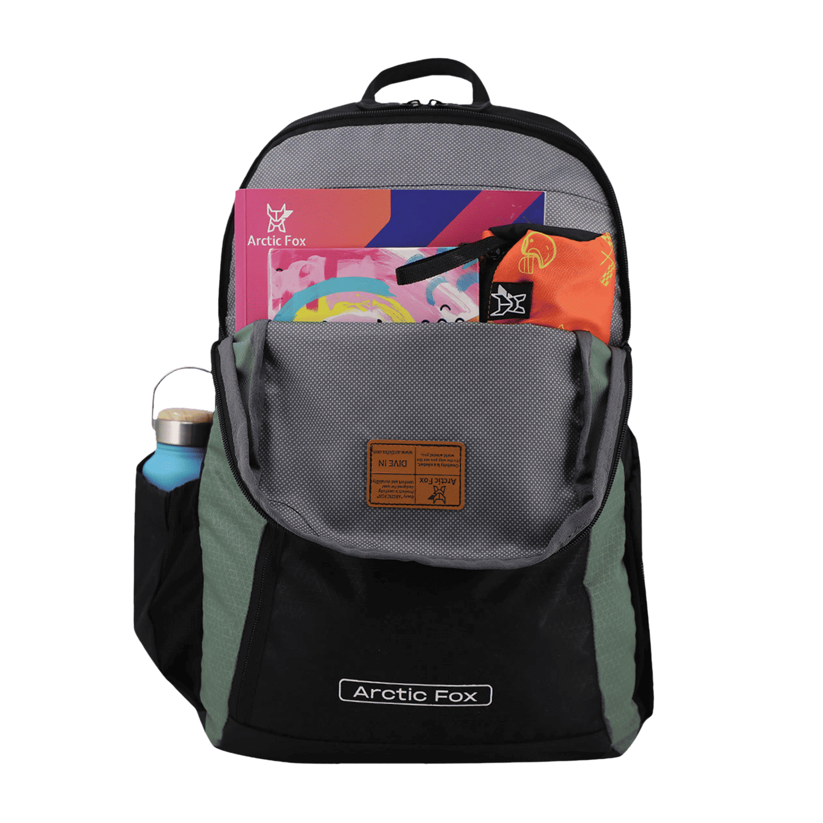 Arctic Fox Pump Polyester Laptop Backpack for 15.5 Inch Laptop (29 L, Water Repellent Fabric, Sea Spray)_5