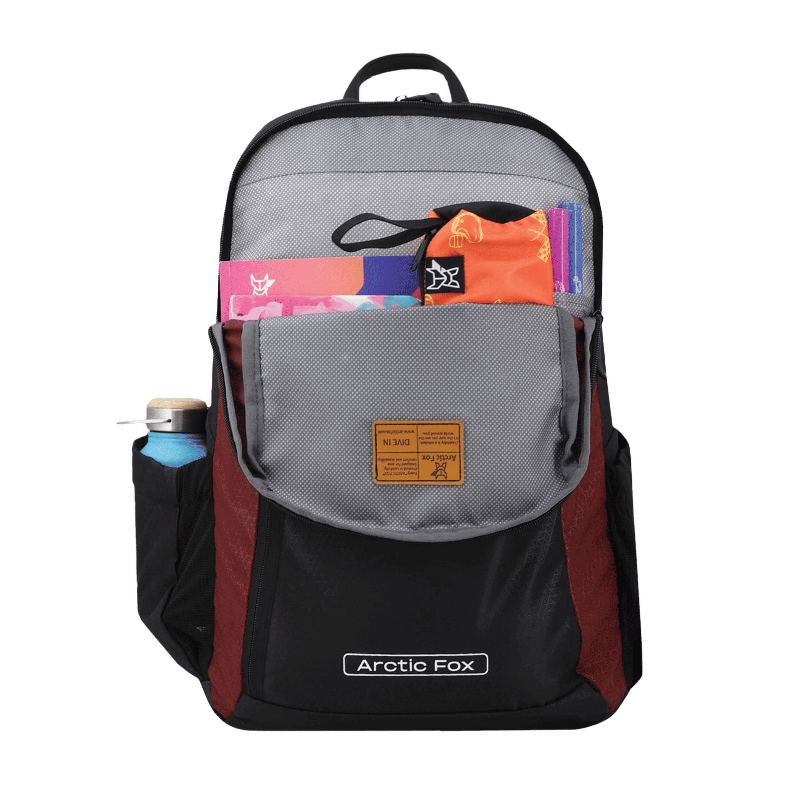 Arctic Fox Pump Polyester Laptop Backpack for 15.5 Inch Laptop (29 L, Water Repellent Fabric, Tawny Port)_5