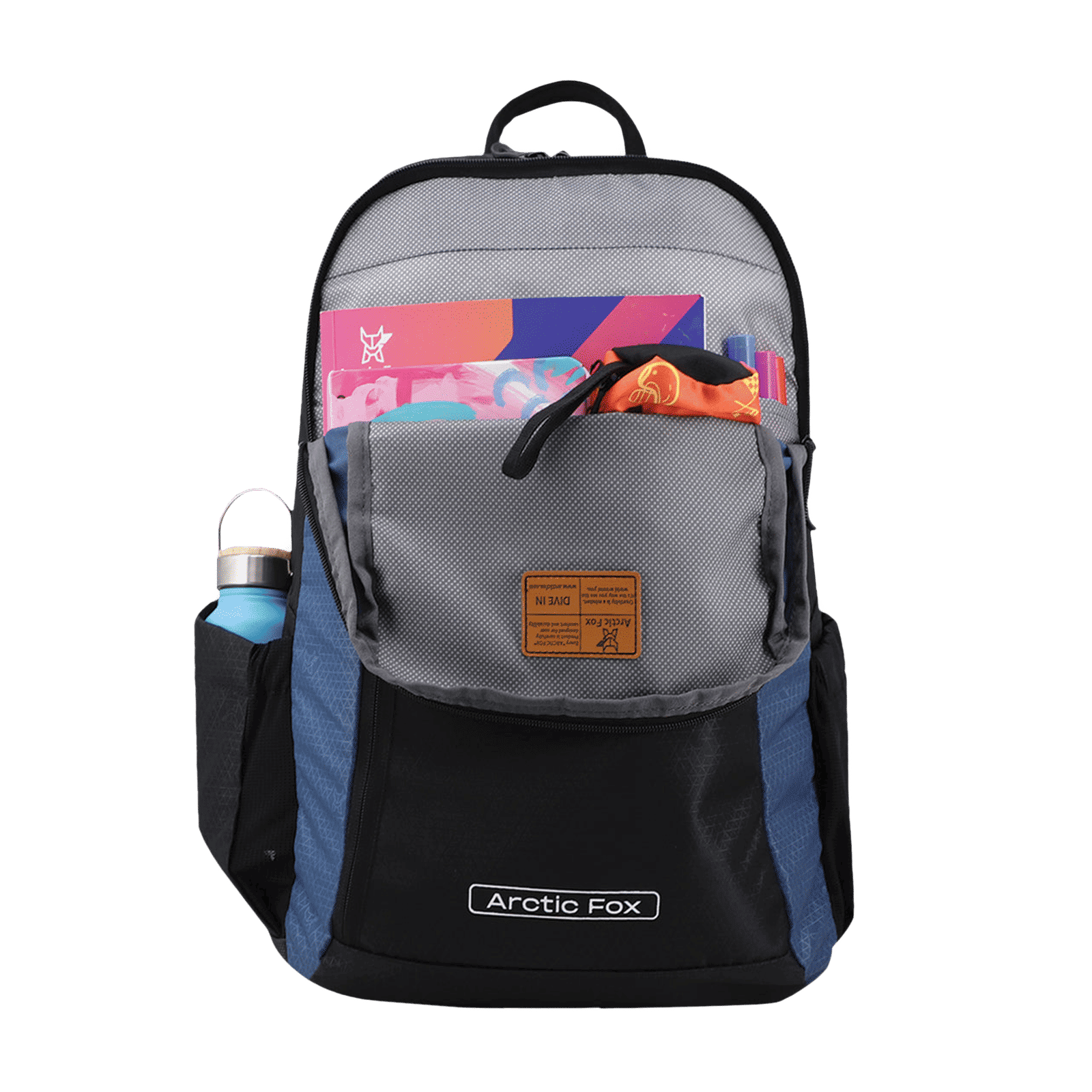 Arctic Fox Pump Polyester Laptop Backpack for 15.5 Inch Laptop (29 L, Water Repellent Fabric, Dark Denim)_5