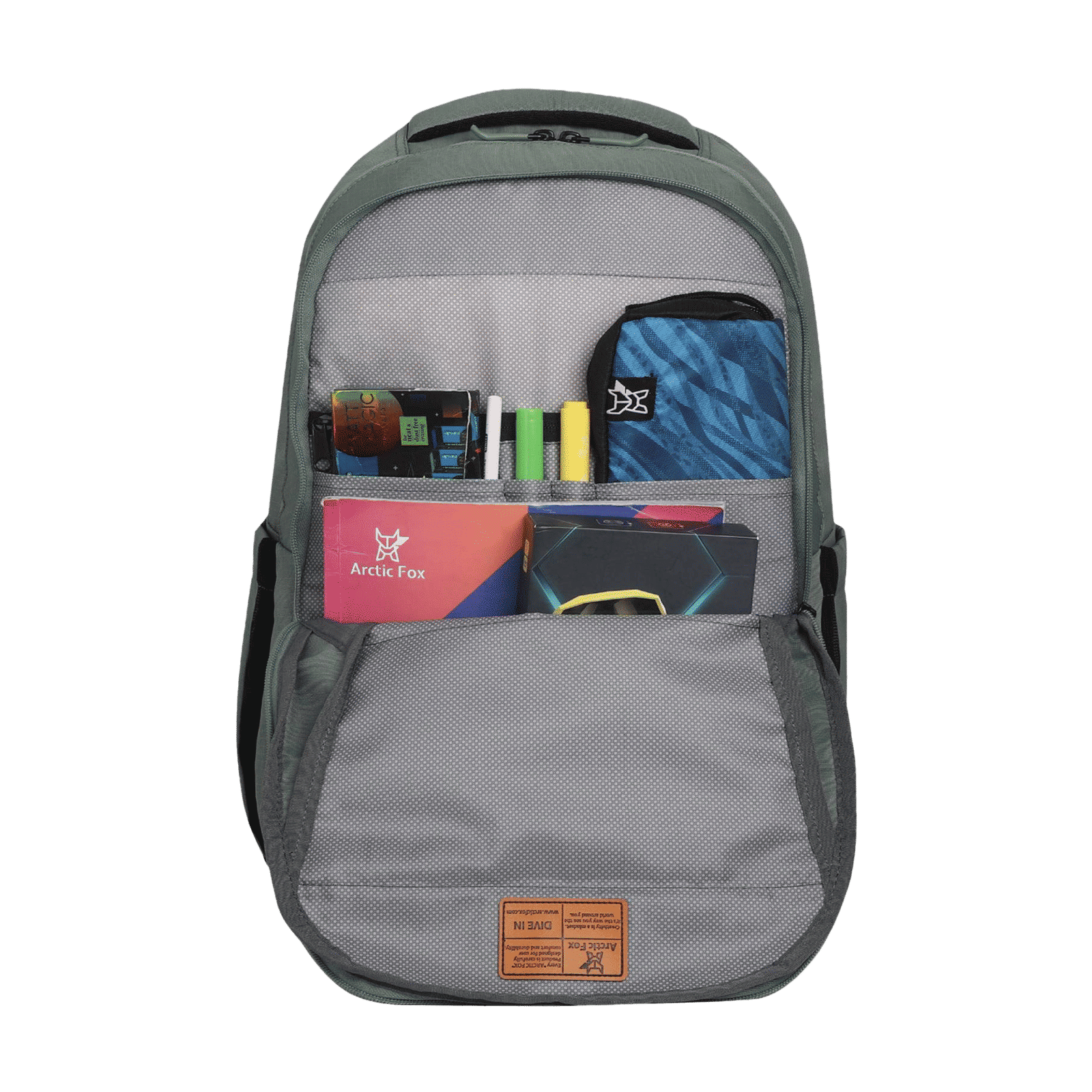 Arctic Fox Dare 38 Litres Fabric Backpack (Rain Cover, FTEBPKOLVWW056038, Sea Spray)_5