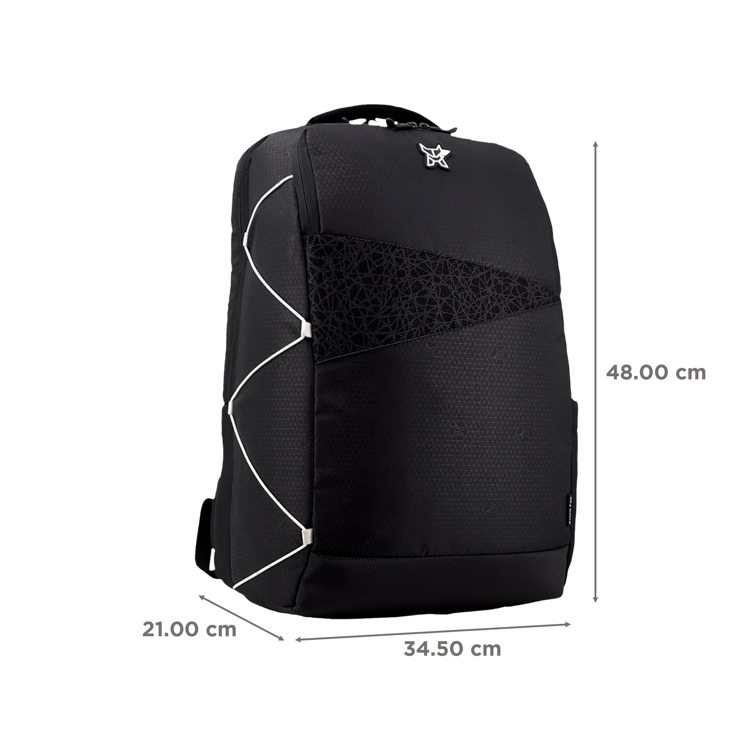 Arctic Fox Stunt Polyester Laptop Backpack for 15.5 Inch Laptop (35 L, Water Repellent Fabric, Black)_3