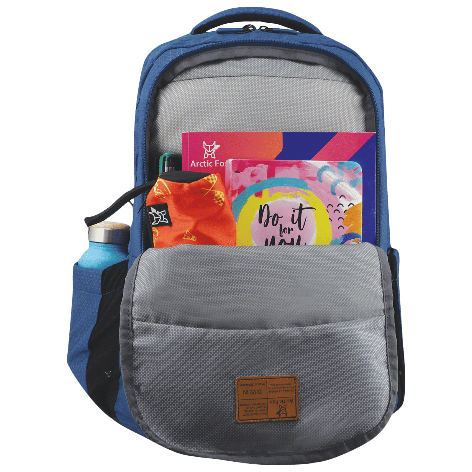 Arctic Fox Trace Polyester Laptop Backpack for 15.5 Inch Laptop (38 L, Air Flow Back System, Dark Denim)_5