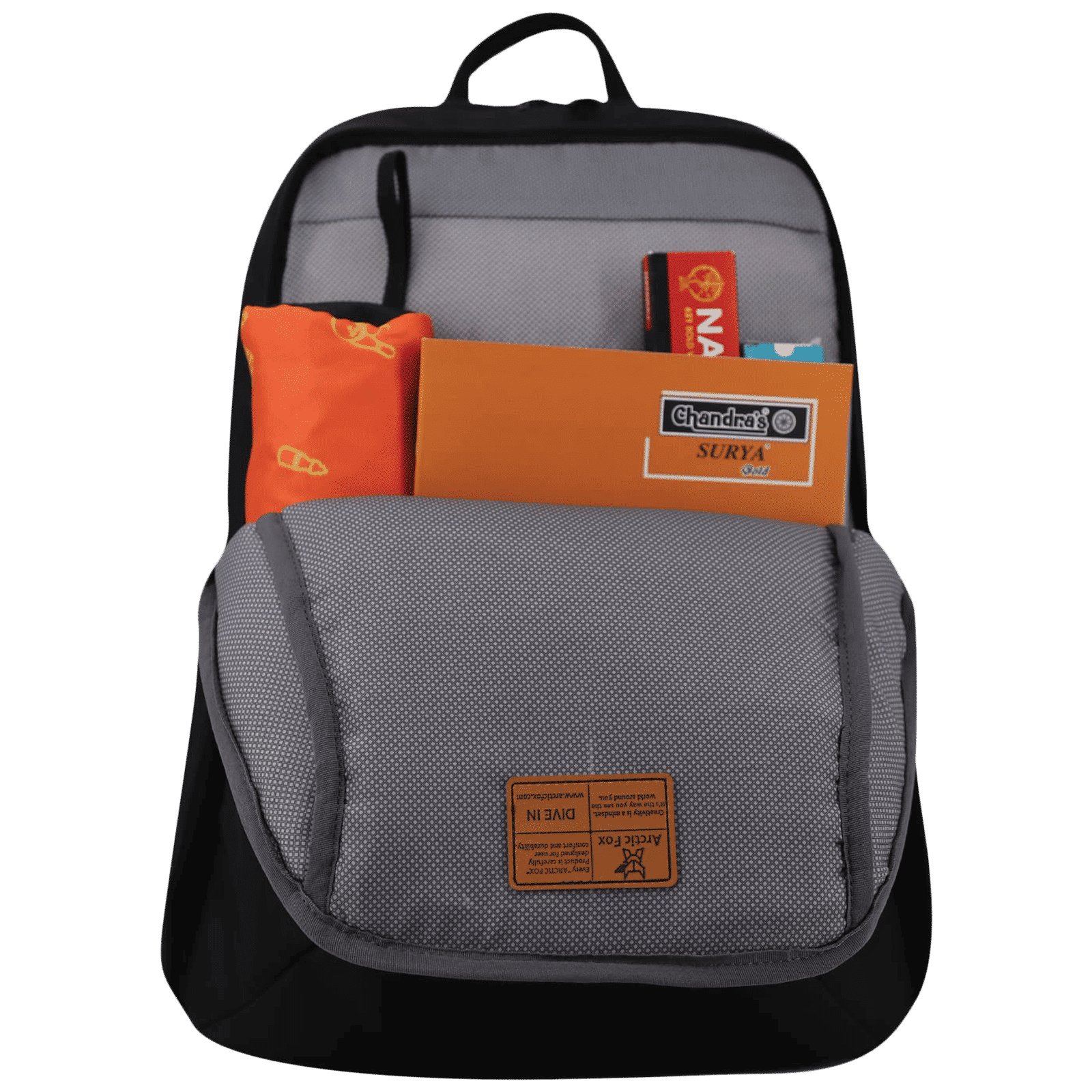 Arctic Fox Honor Polyester Laptop Backpack for 15.5 Inch Laptop (35 L, Water Repellent Fabric, Black)_5